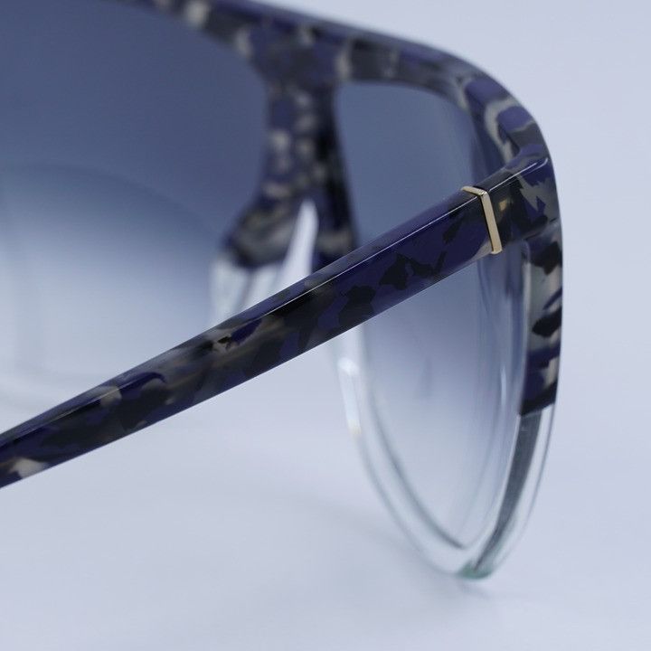 Loewe Loewe LW40001I 56B Filipa Sunglasses Blue Havana Square Size ONE SIZE - 4 Thumbnail