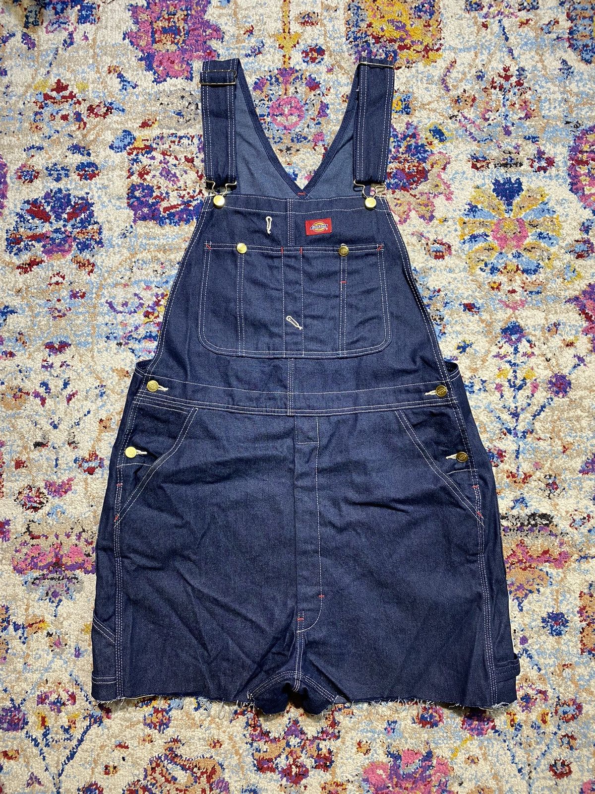 Dickies Dickies Denim Jeans Crop Overalls Unisex W34 Size US 34 / EU 50 - 1 Thumbnail