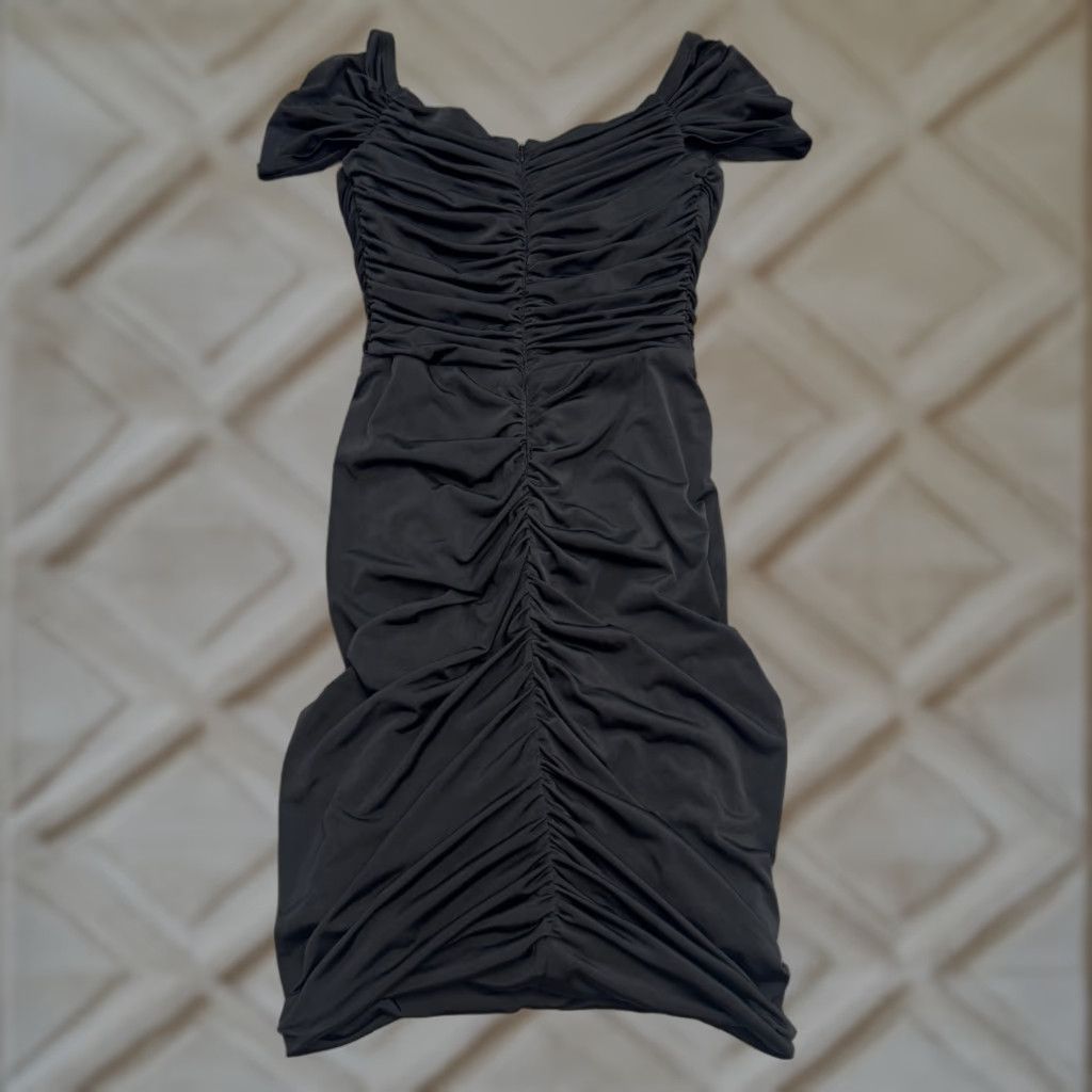 2000s formal dress Ladivine CD337C, Emerald / 18