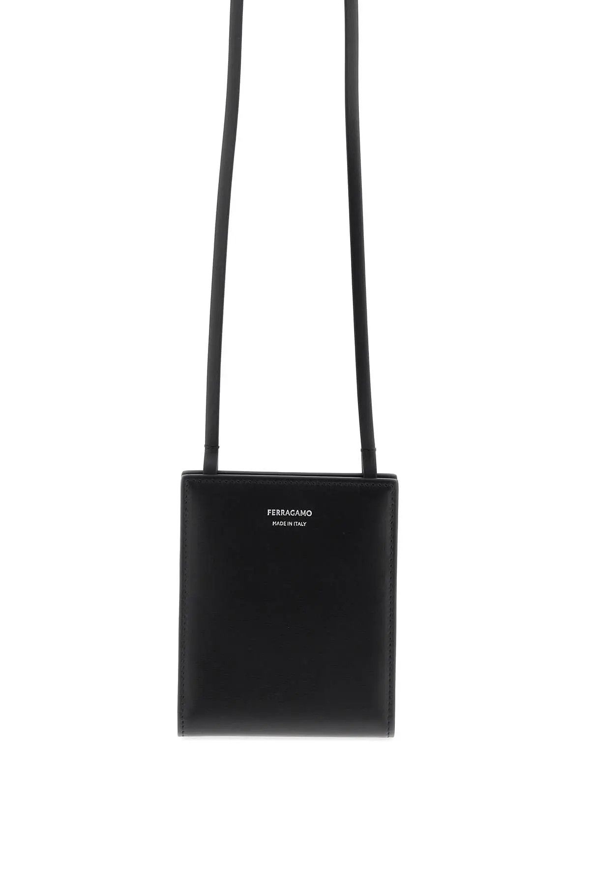 image of Salvatore Ferragamo O1S22I1N0324 Size-Os Card Holder In Black, Men's
