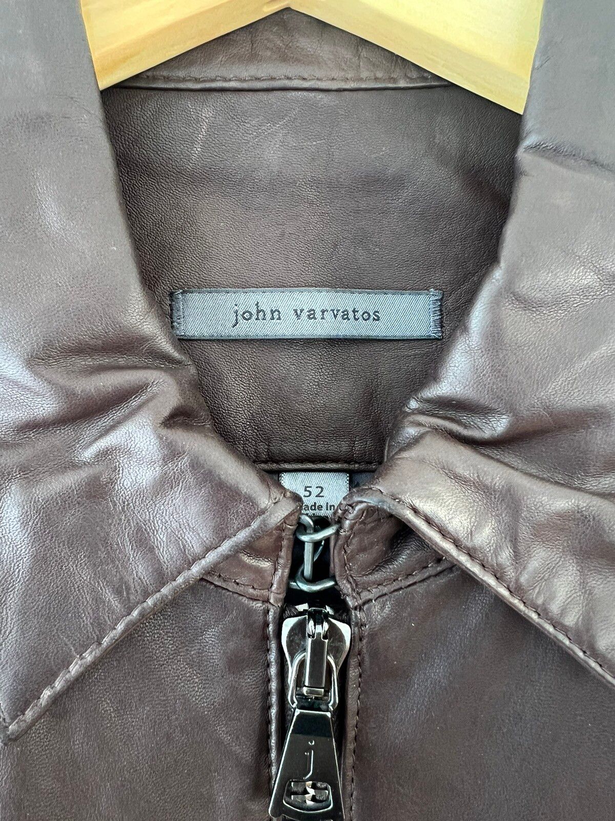 John Varvatos Lambskin moto jacket. MSRP: $1,898 Size US L / EU 52-54 / 3 - 3 Thumbnail