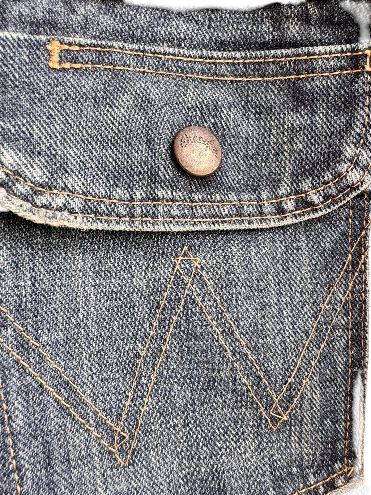 Levi's Vintage Clothing × Vintage × Wrangler Vintage Distressed Wrangler Trucker Denim Size US M / EU 48-50 / 2 - 9 Thumbnail