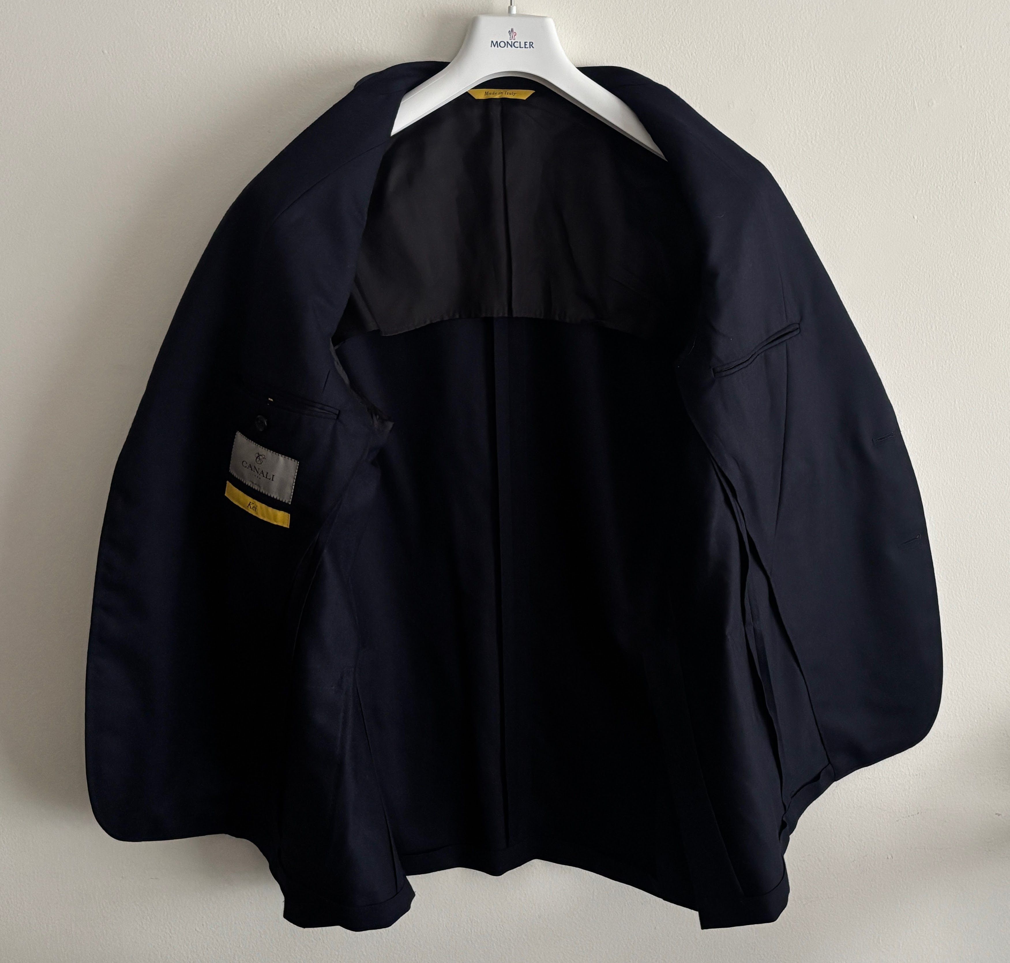 Canali $1825 Kei Unstructured Navy Wool Sport Coat/ Blazer - 44 Size 44R - 5 Thumbnail
