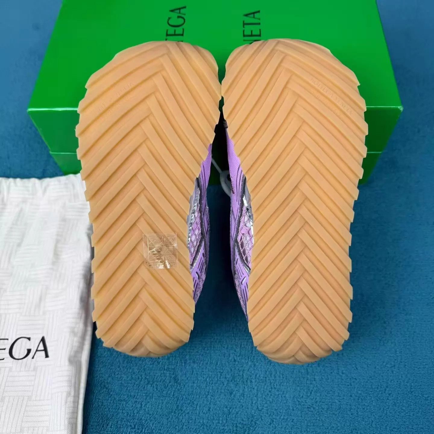 Bottega Veneta bv orbit mesh-paneled pink low-top sneakers 37 Size US 6.5 / IT 36.5 - 5 Thumbnail