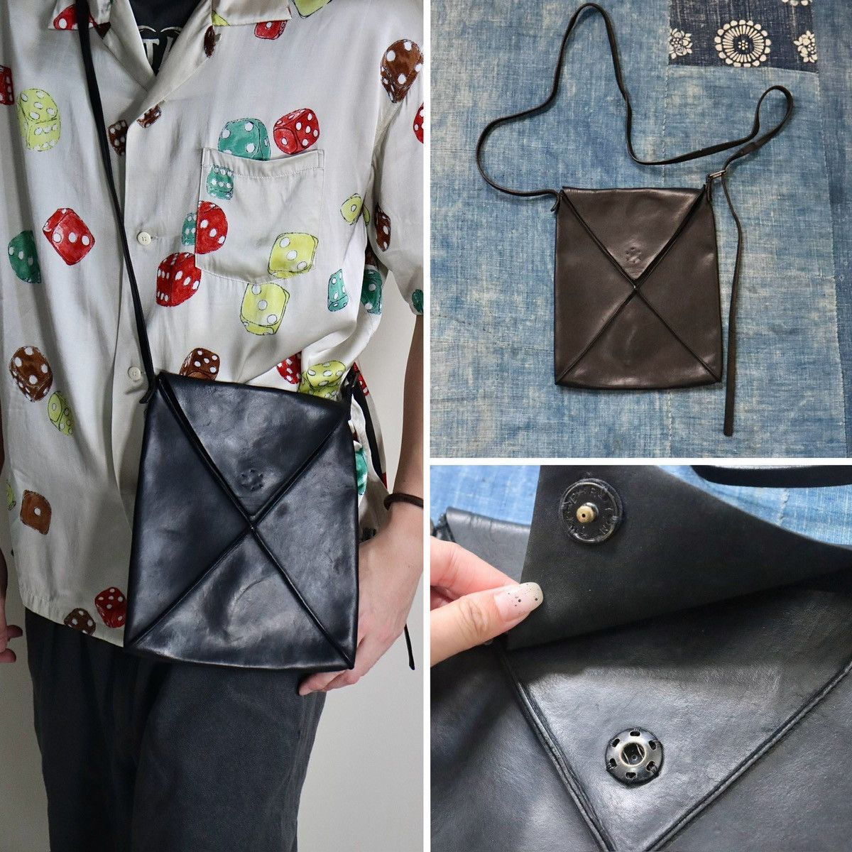 Ma+ M.A+ maurizio amadei Envelope Leather Bag（Horsehide） | Grailed