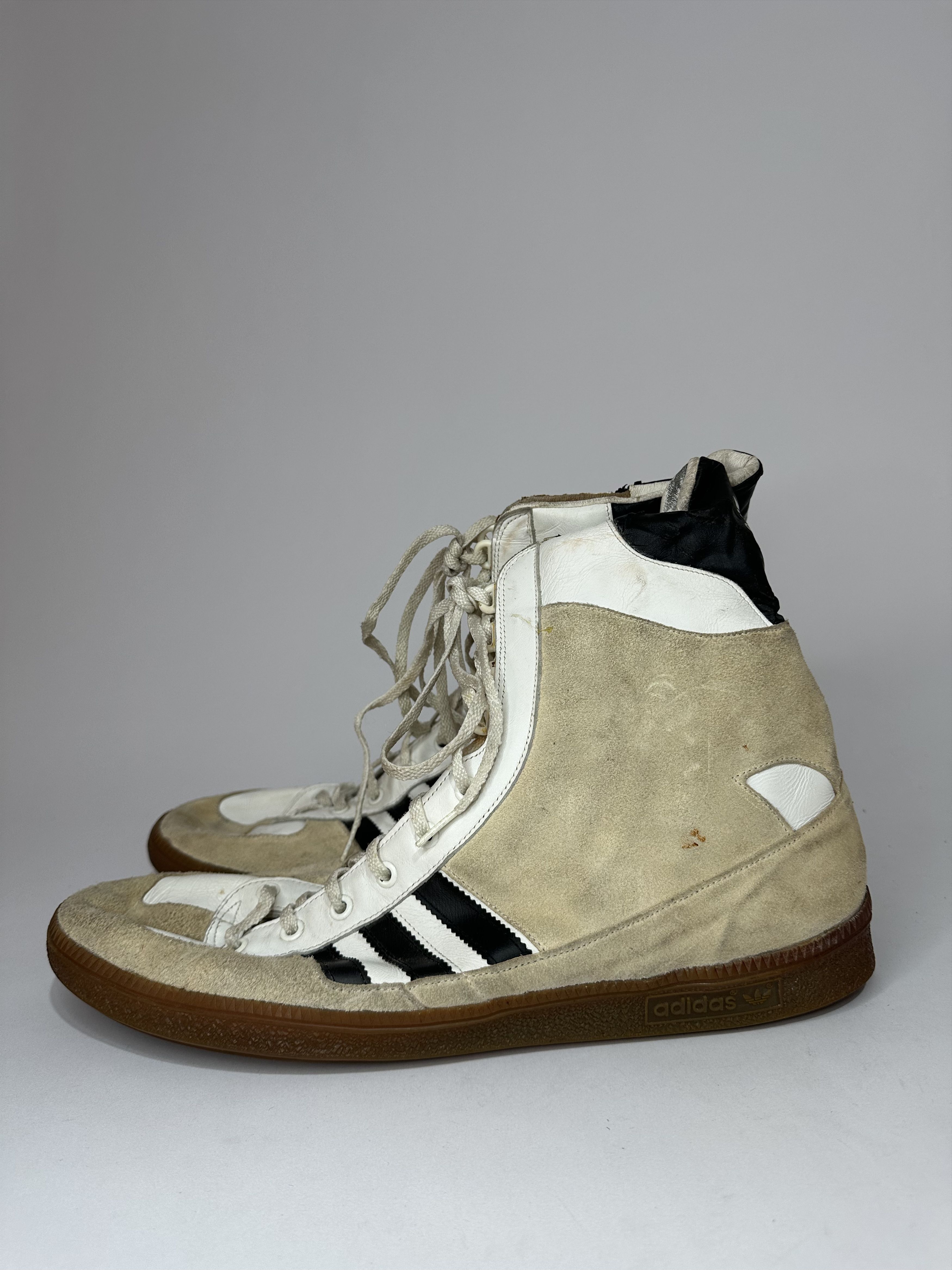 Adidas Vintage 80's Adidas Adimed Stabil Hi Top Sneakers. Size US 13 / EU 46 - 5 Thumbnail