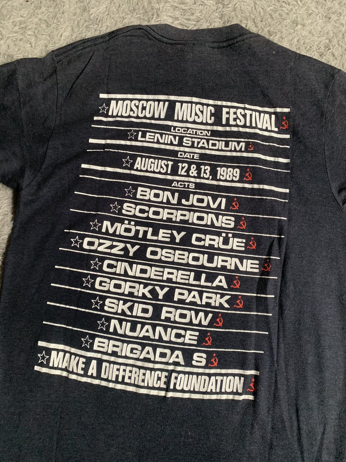 Band Tees Vintage 80s Very Rare Moscow Music Festival Concert Tee Size US M / EU 48-50 / 2 - 9 Thumbnail