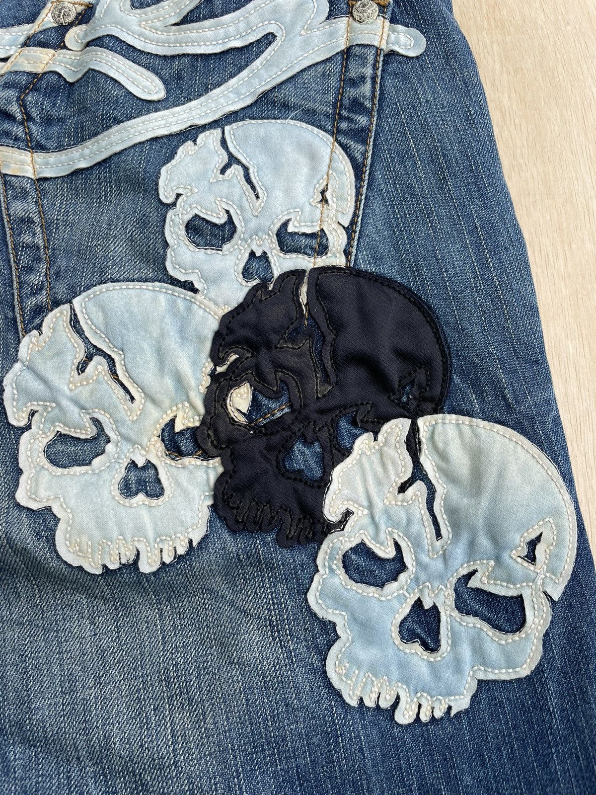 Hysteric Glamour × If Six Was Nine × Japanese Brand Red Pepper Skull Embroidery Ifsixwasnine Punk style Jeans Size US 32 / EU 48 - 5 Thumbnail