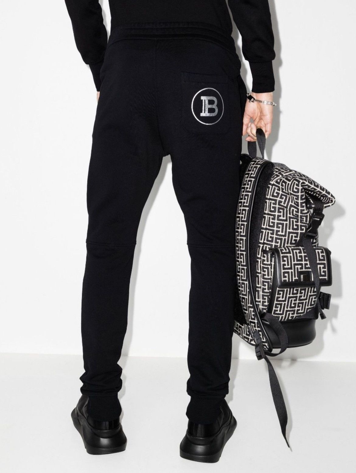 Balmain BALMAIN Logo Cotton Track Pants Slim fit Size US 30 / EU 46 - 18 Thumbnail