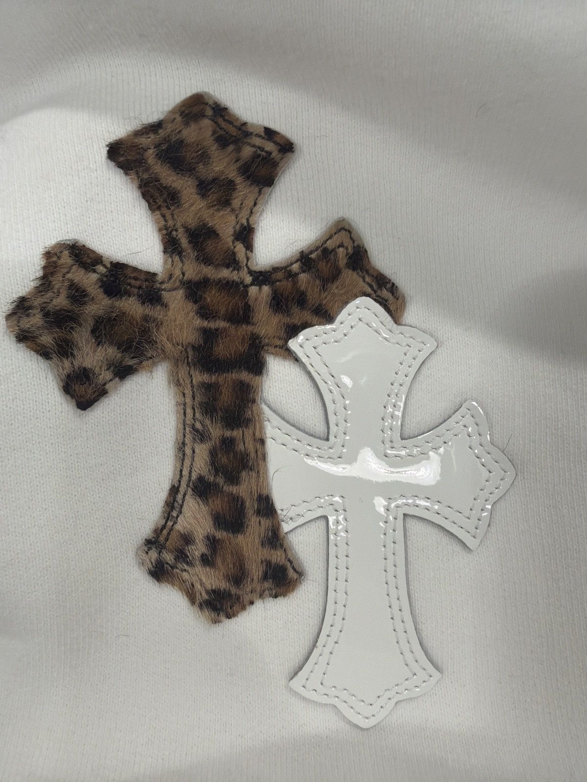 Chrome Hearts Chrome Hearts Leopard/White Patch Crewneck Size L / US 10 / IT 46 - 4 Thumbnail