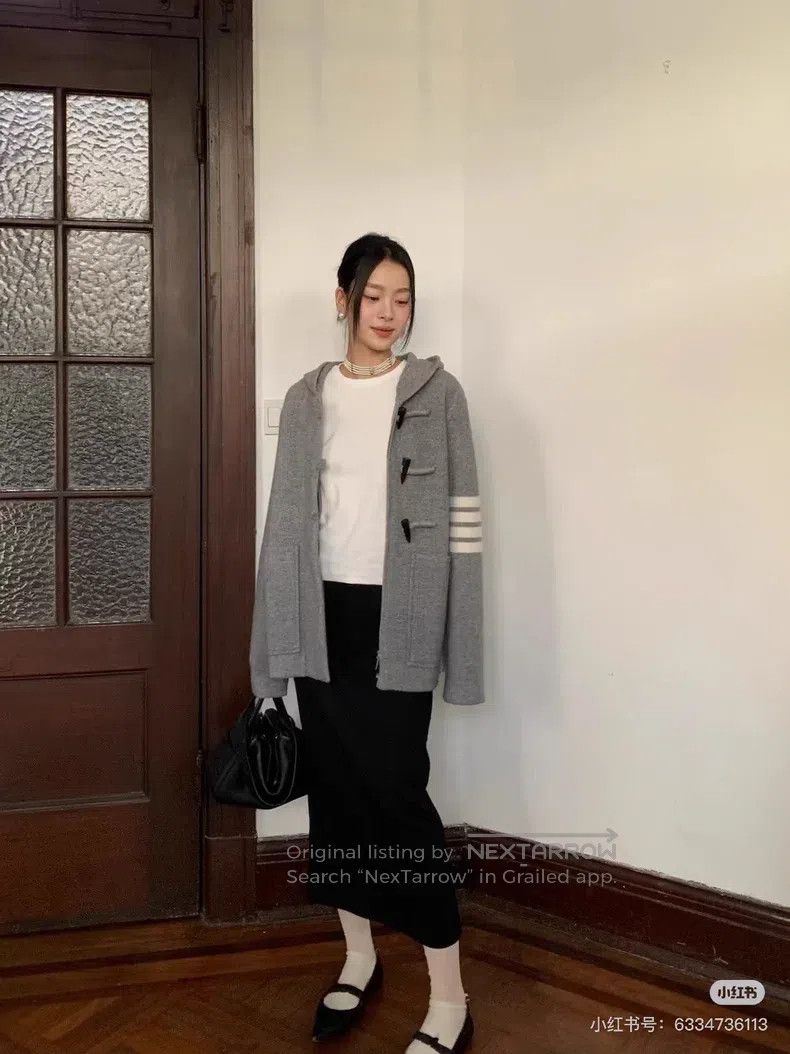 Thom Browne Thom Browne Striped Wool Coat Size US XS / EU 42 / 0 - 7 Thumbnail