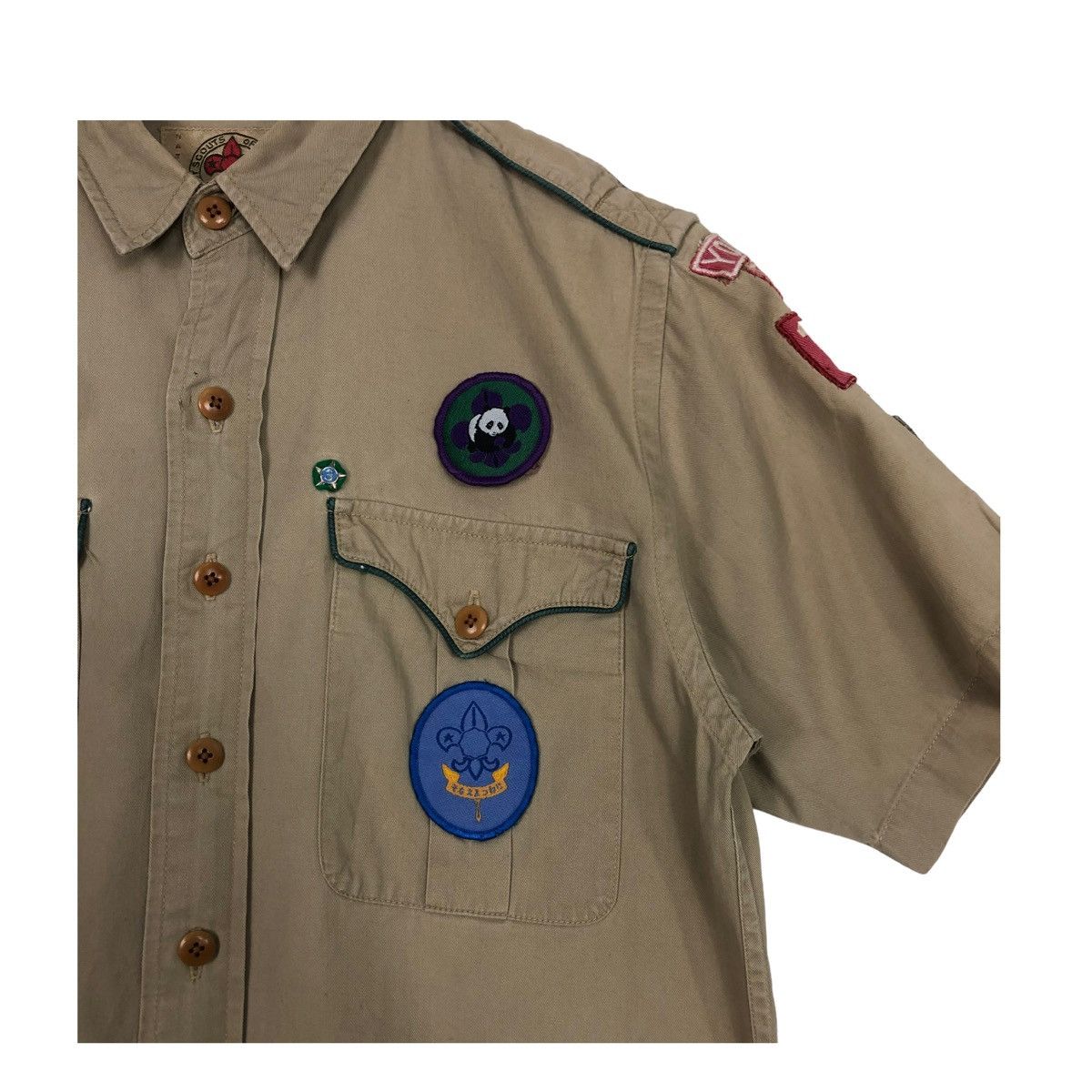 Ralph Lauren × Vintage 💥BOY SCOUT BY RL JAPAN FULL PATCH SHIRT Size US S / EU 44-46 / 1 - 7 Thumbnail