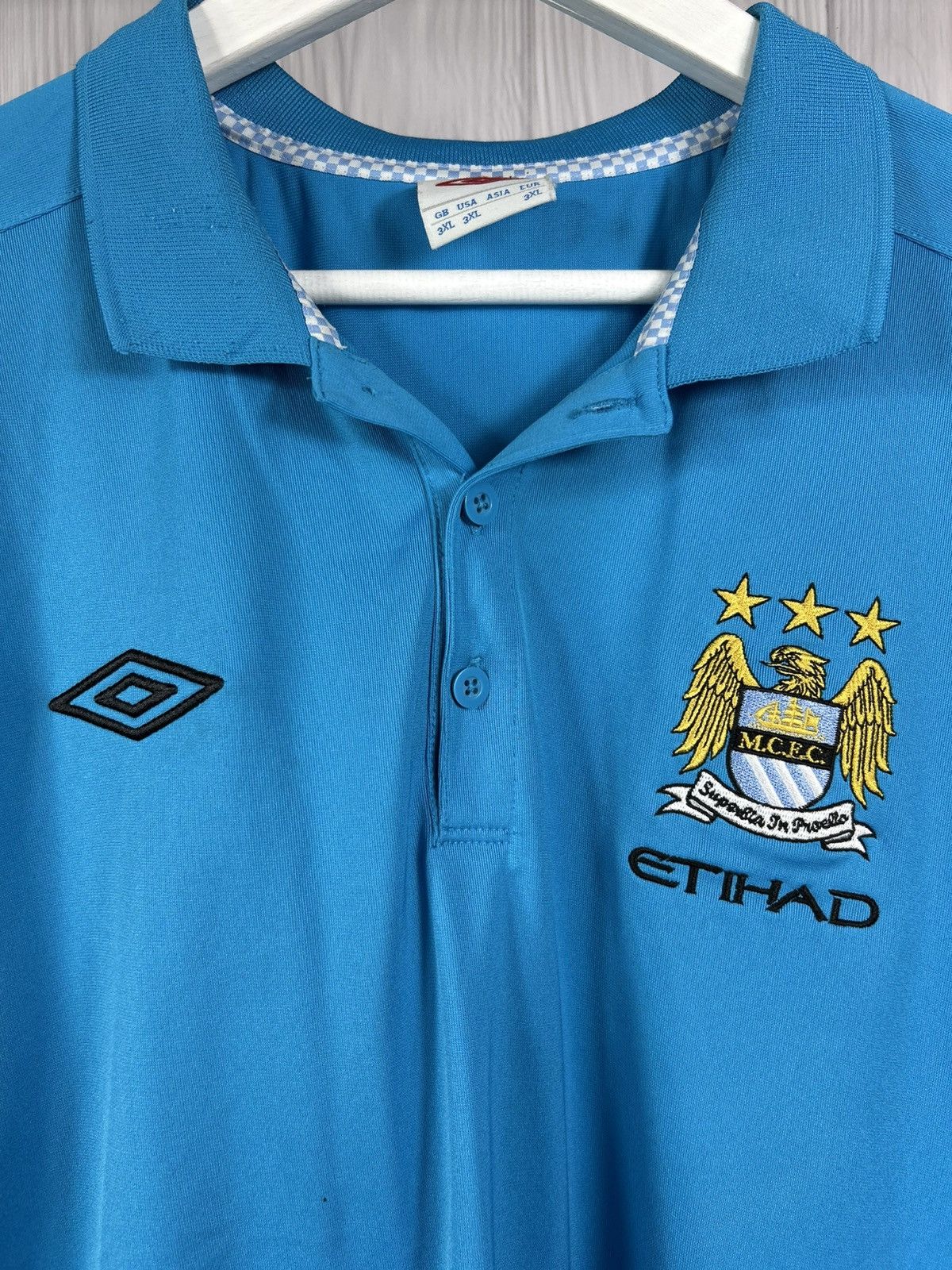 Umbro Manchester City Umbro 2011/12 Shirt Football Soccer Size 3XL Size US XXL / EU 58 / 5 - 4 Thumbnail