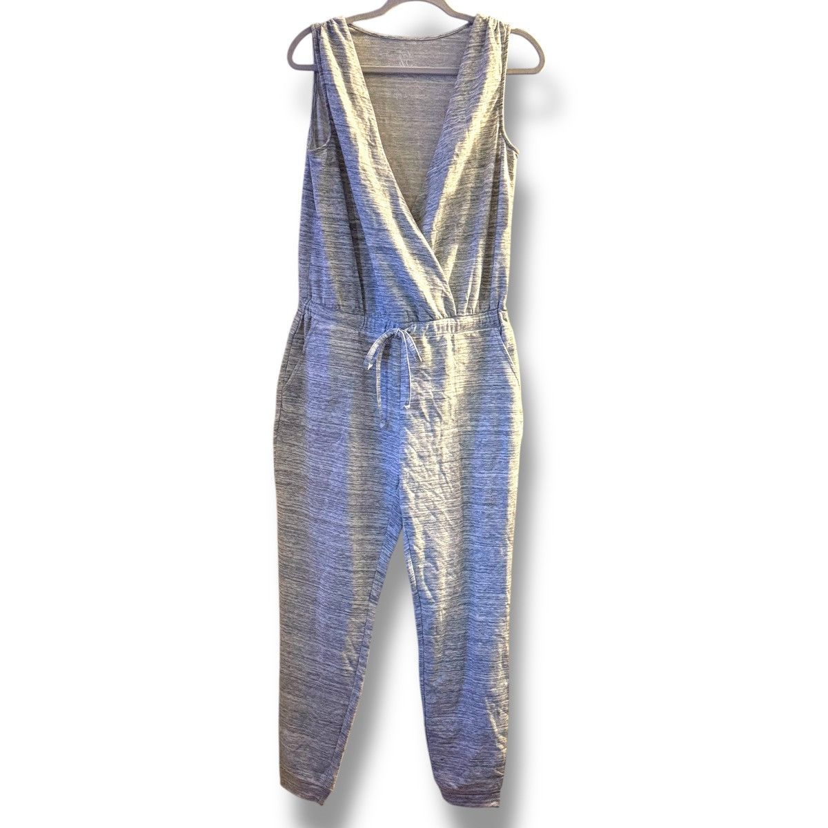 Other New York & Company gray marled sleeveless jumpsuit Size 30" / US 8 / IT 44 - 1 Thumbnail