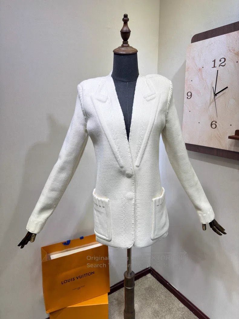 Other Fendi Ivory Relief Knit Cardigan Size S / US 4 / IT 40 - 1 Thumbnail