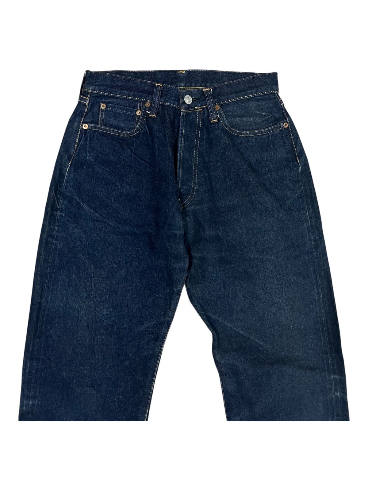 Global Work Dope & Drakar 🇯🇵 Beautiful Indigo Dyed 10OZ Selvaged Denim Size US 29 - 5 Thumbnail