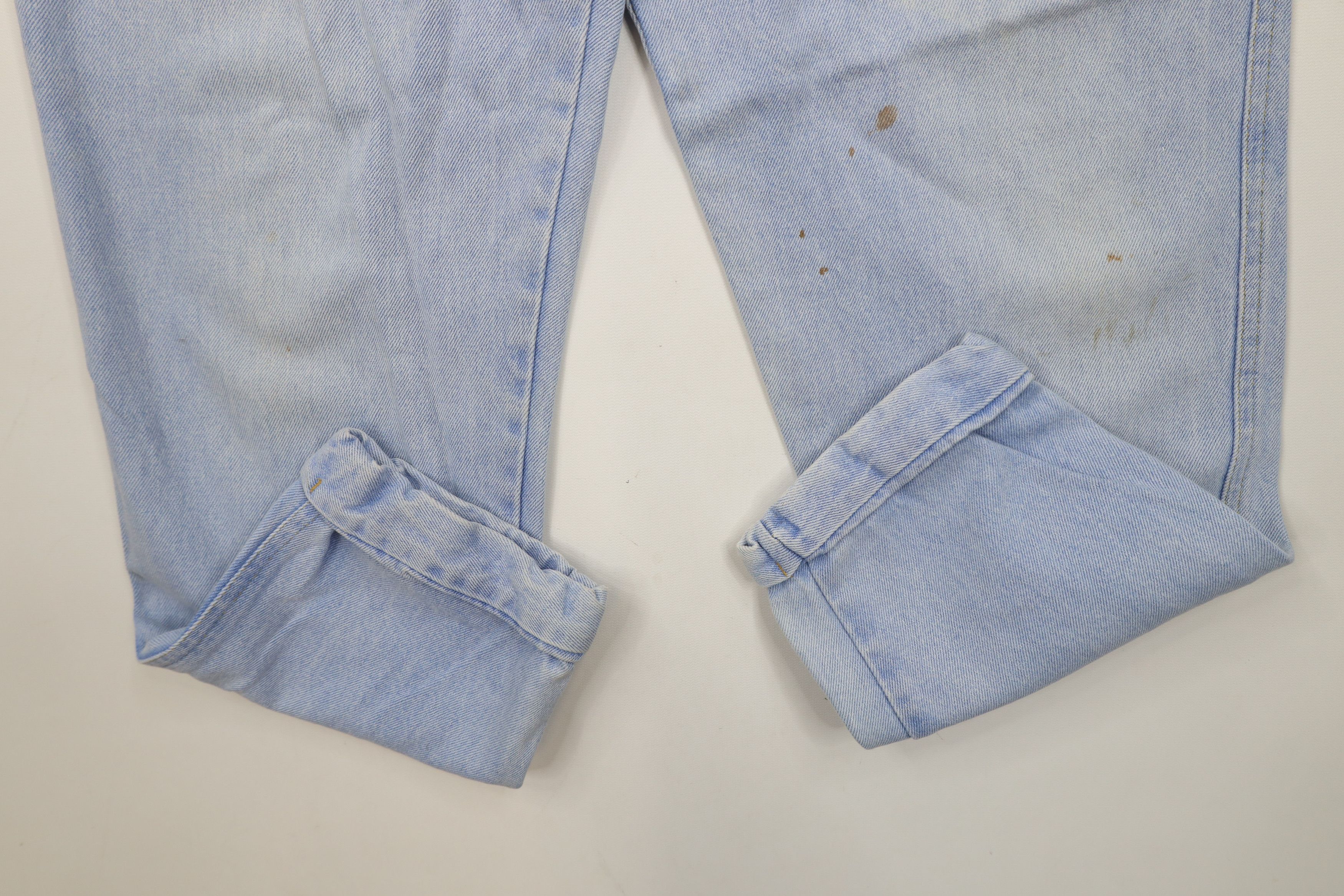 Vintage Vintage 80s 90s Streetwear Diamond Patch Cuffed Denim Jeans Size 30" / US 8 / IT 44 - 8 Thumbnail