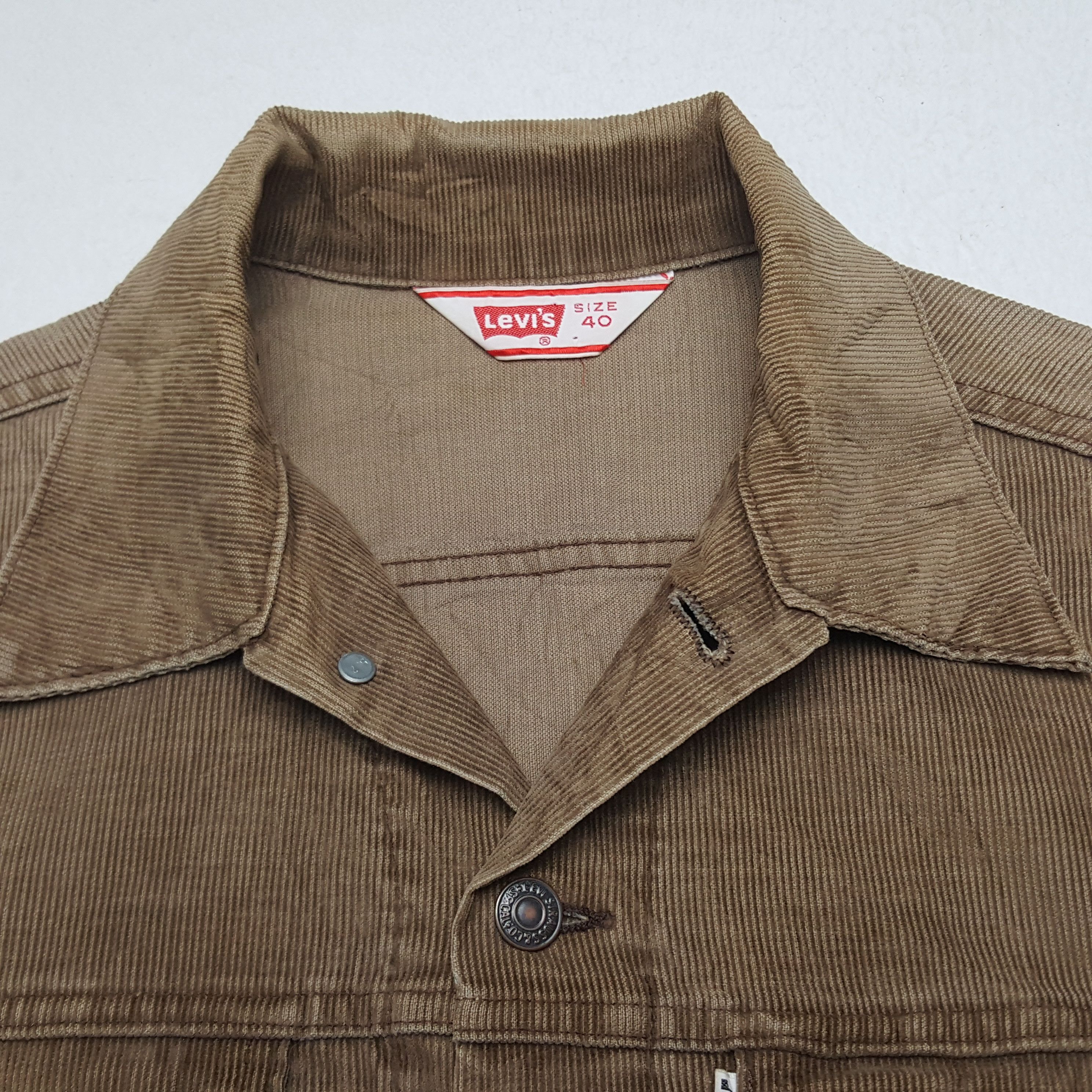 Levi's × Vintage Vintage Levi's Corduroy Button Up Jacket Size S / US 4 / IT 40 - 4 Thumbnail