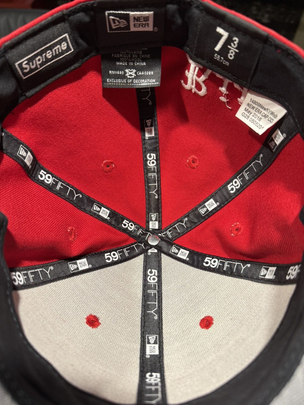 Supreme Supreme World Famous R.I.P. Baseball Hat - 7 3/8 Size ONE SIZE - 4 Thumbnail