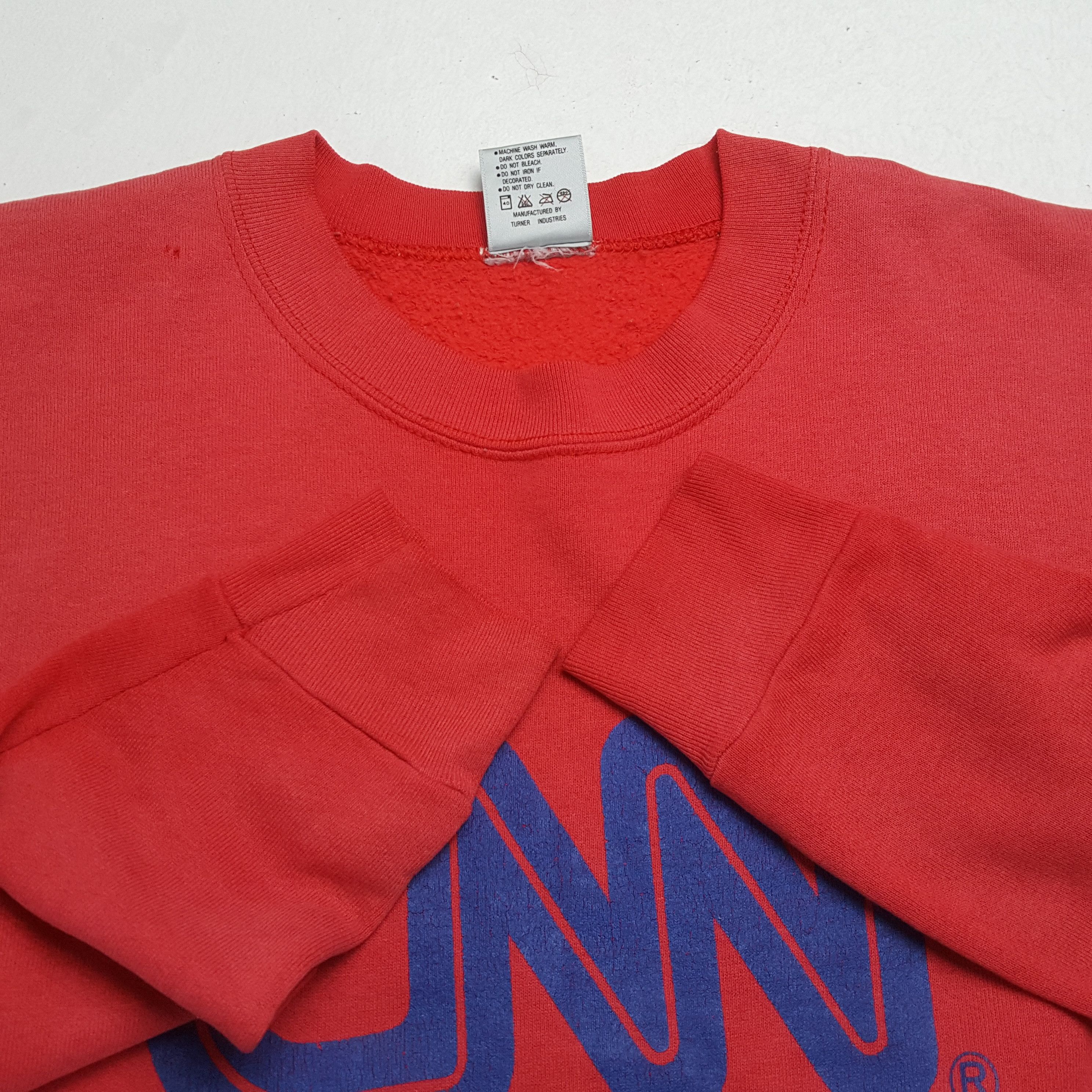MLB × Vintage Vintage CNN ATLANTA American News Channel Sweatshirts Size US XL / EU 56 / 4 - 7 Thumbnail