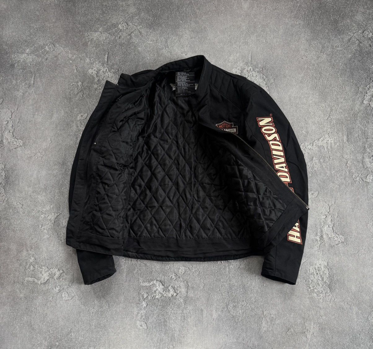 Harley Davidson Harley Davidson motorcycle biker jacket bomber racing 90s Size US L / EU 52-54 / 3 - 7 Thumbnail