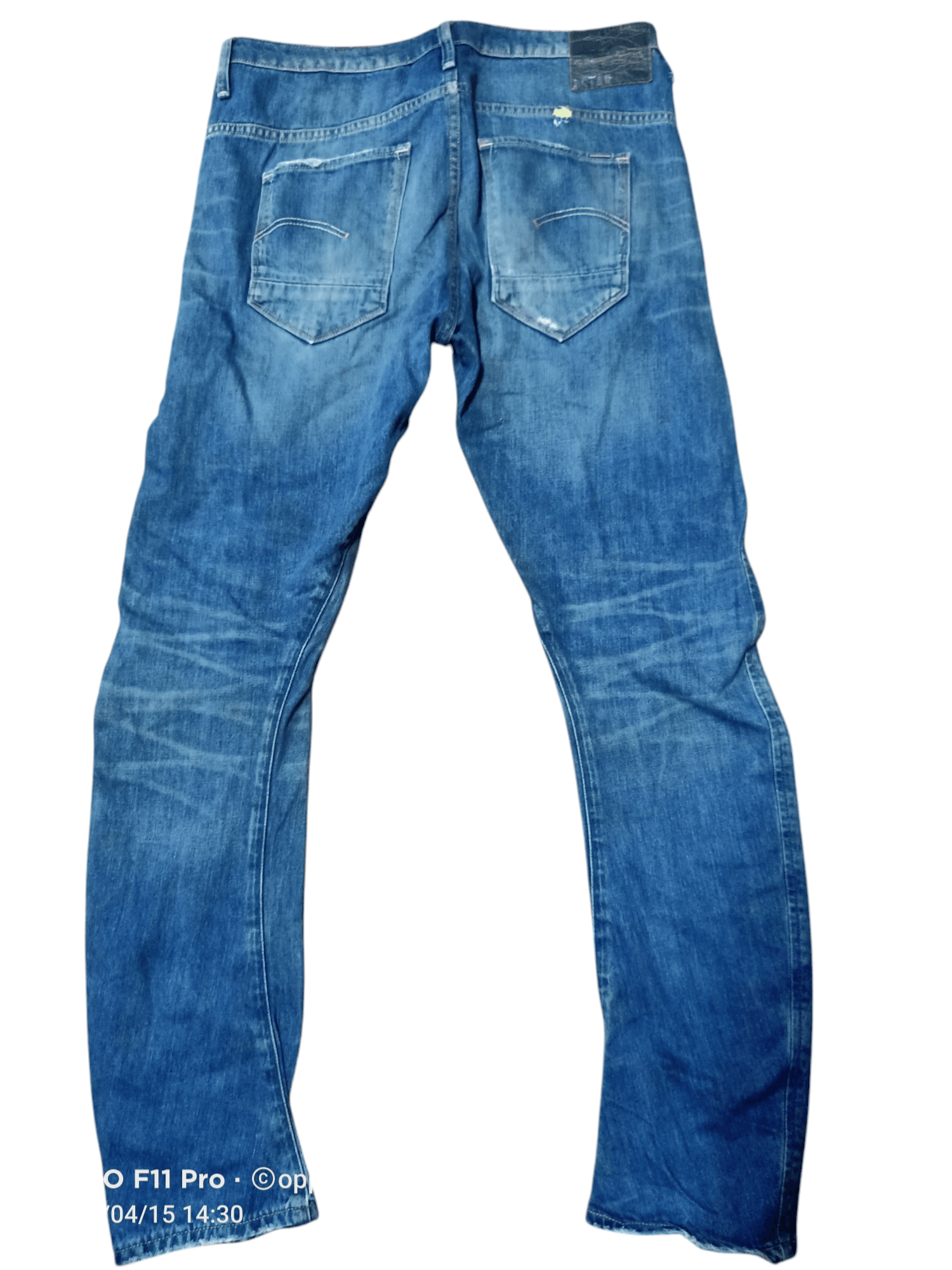 Gstar Slim Fit Straight Curve Denim Distressdenim