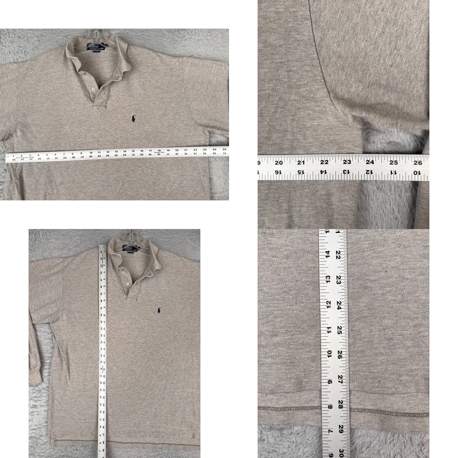 Ralph Lauren VINTAGE Ralph Lauren Polo Shirt Adults XL Gray 100% Cotton Jersey Polo Shirt Mens Large Gray 100% Cotton Vintage Men's Polo Size US XL / EU 56 / 4 - 8 Thumbnail