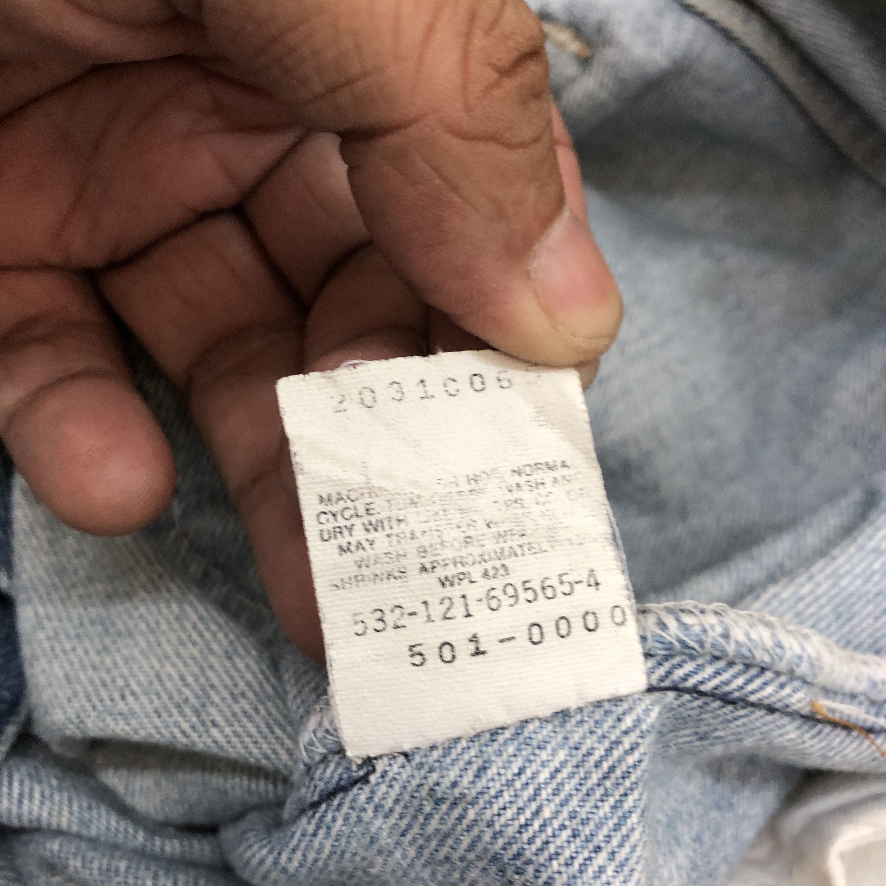 Levi's Vintage 90s Levis 501xx Jeans Dirty Levis Light Wash Pants Size US 30 / EU 46 - 10 Thumbnail