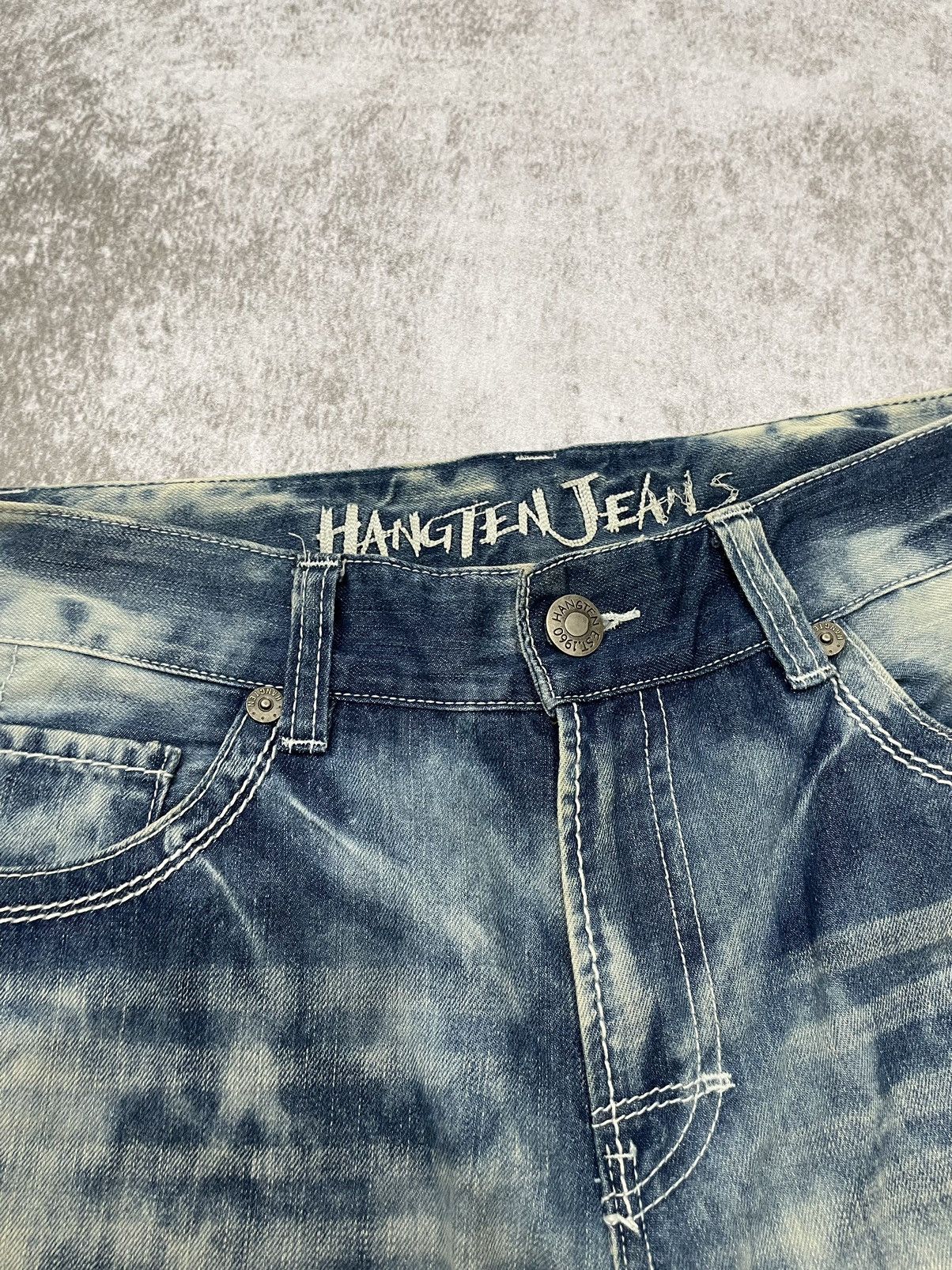 Hysteric Glamour × If Six Was Nine × Le Grande Bleu (L.G.B.) 2000s hanten japan acid wash jorts y2k style Size US 32 / EU 48 - 3 Thumbnail