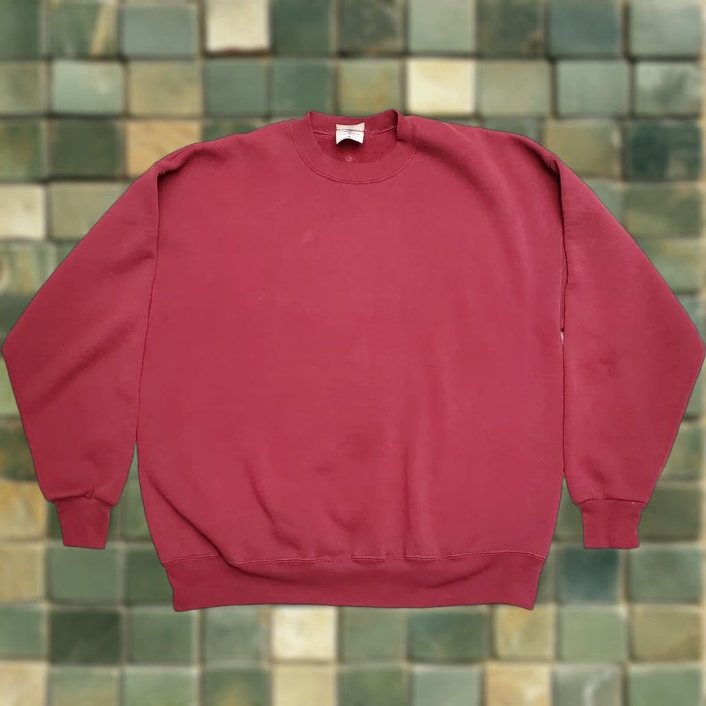Jerzees VINTAGE Jerzees Sweatshirt Mens XL Red Pullover Crewneck NUBLEND 80s 90s USA USA Mens Regular Size XL Red Crew Neck Cotton Polyester Solid Size US XL / EU 56 / 4 - 1 Thumbnail