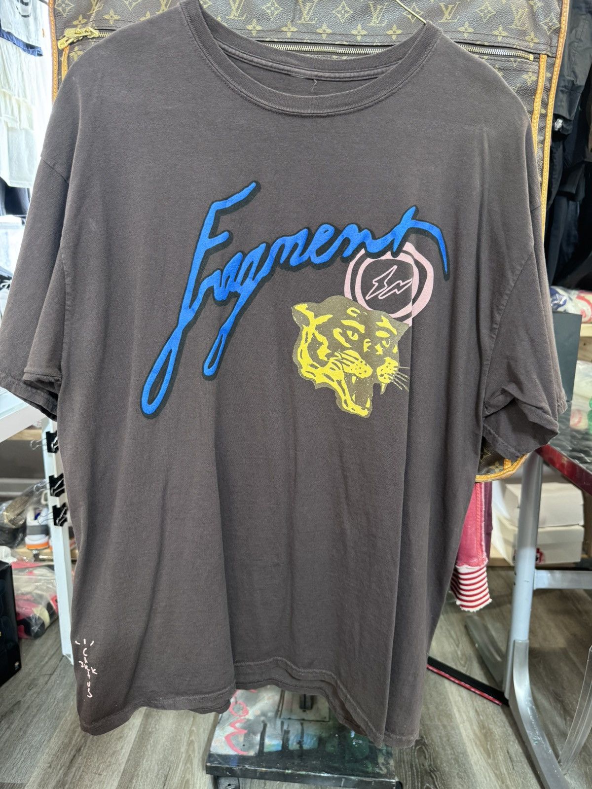 Travis Scott Cactus Jack For Fragment Icons Tee XXL Brown