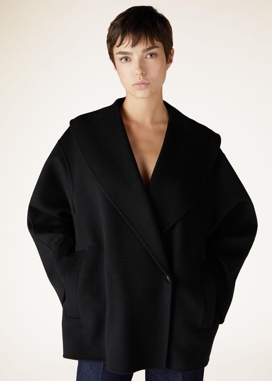 Loro Piana o1srvl11e1224 Enrique Cashmere Coat in Black Size M / US 6-8 / IT 42-44 - 3 Thumbnail