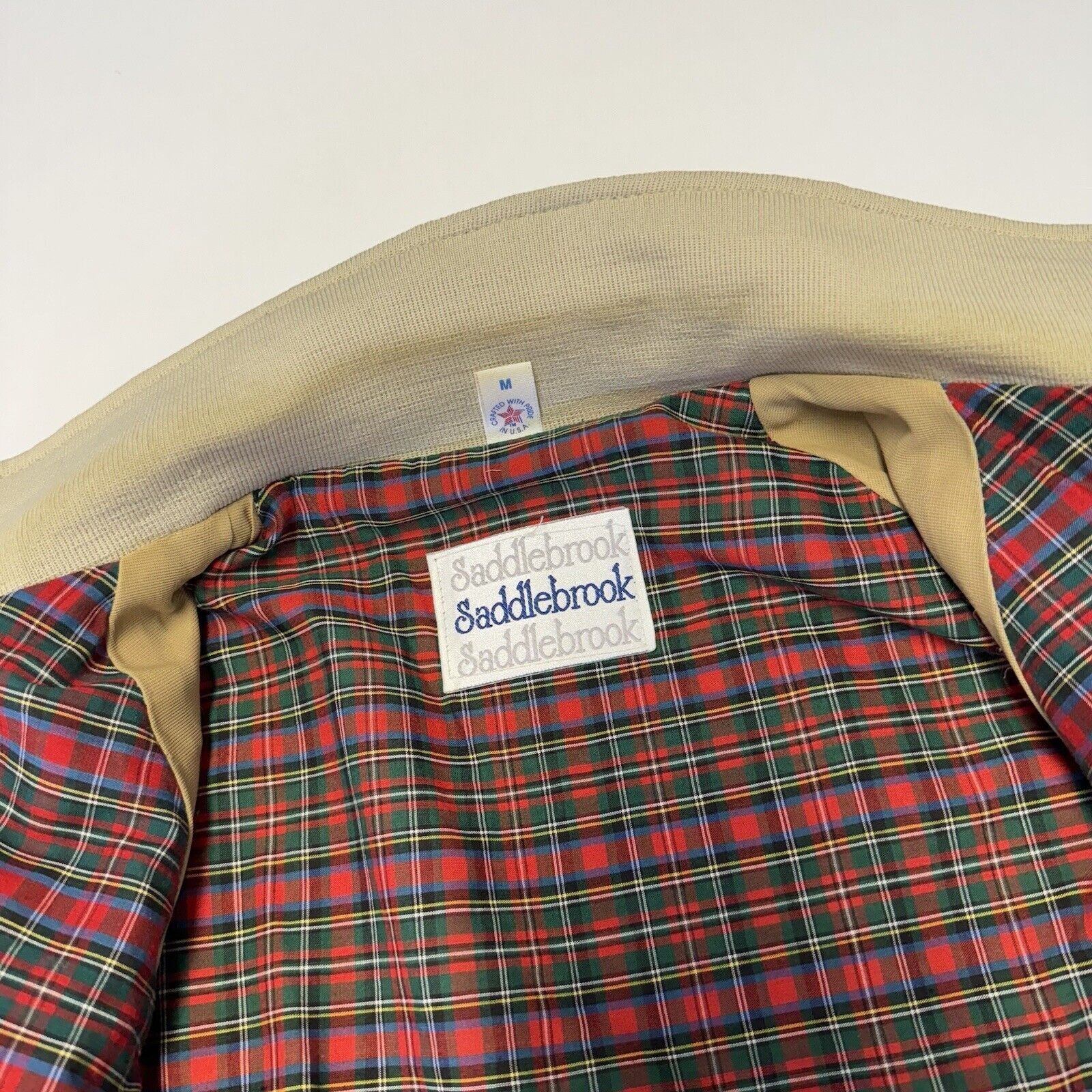 Other Saddlebrook Zip Jacket Mens Medium Plaid Lined Collared Golf Size US M / EU 48-50 / 2 - 7 Thumbnail