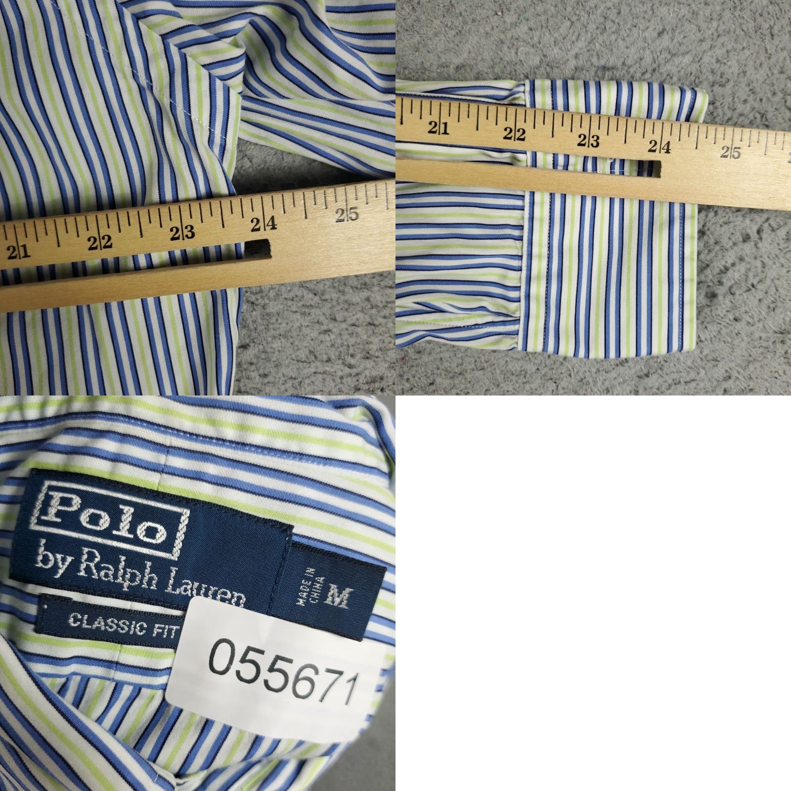 Ralph Lauren Ralph Lauren Shirt Mens Medium Blue Striped Button-Up Long Sleeve Casual Size US M / EU 48-50 / 2 - 8 Thumbnail