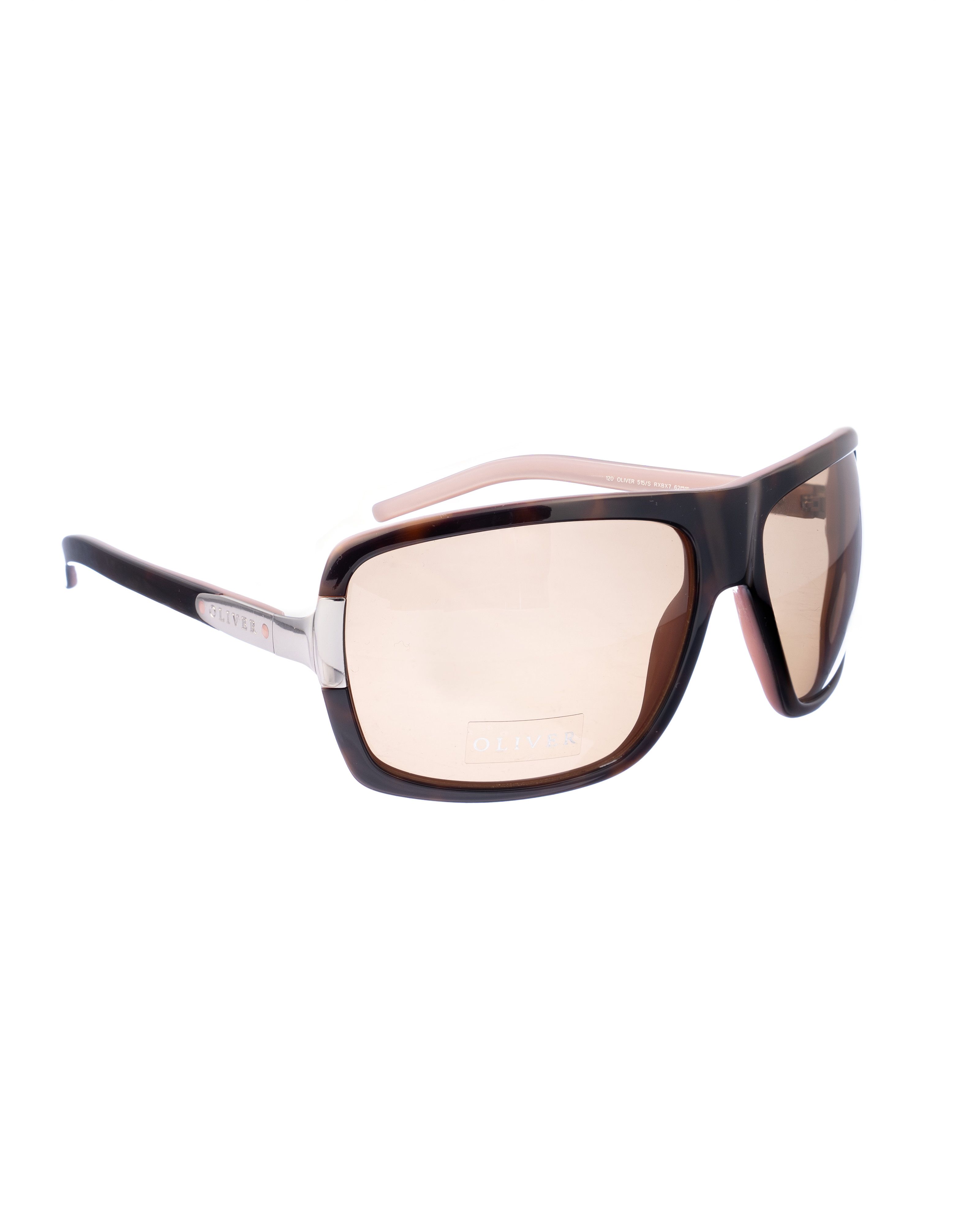 Valentino Oliver by Valentino 00s Brown & Pink Wraparound Sunglasses Size ONE SIZE - 2 Thumbnail