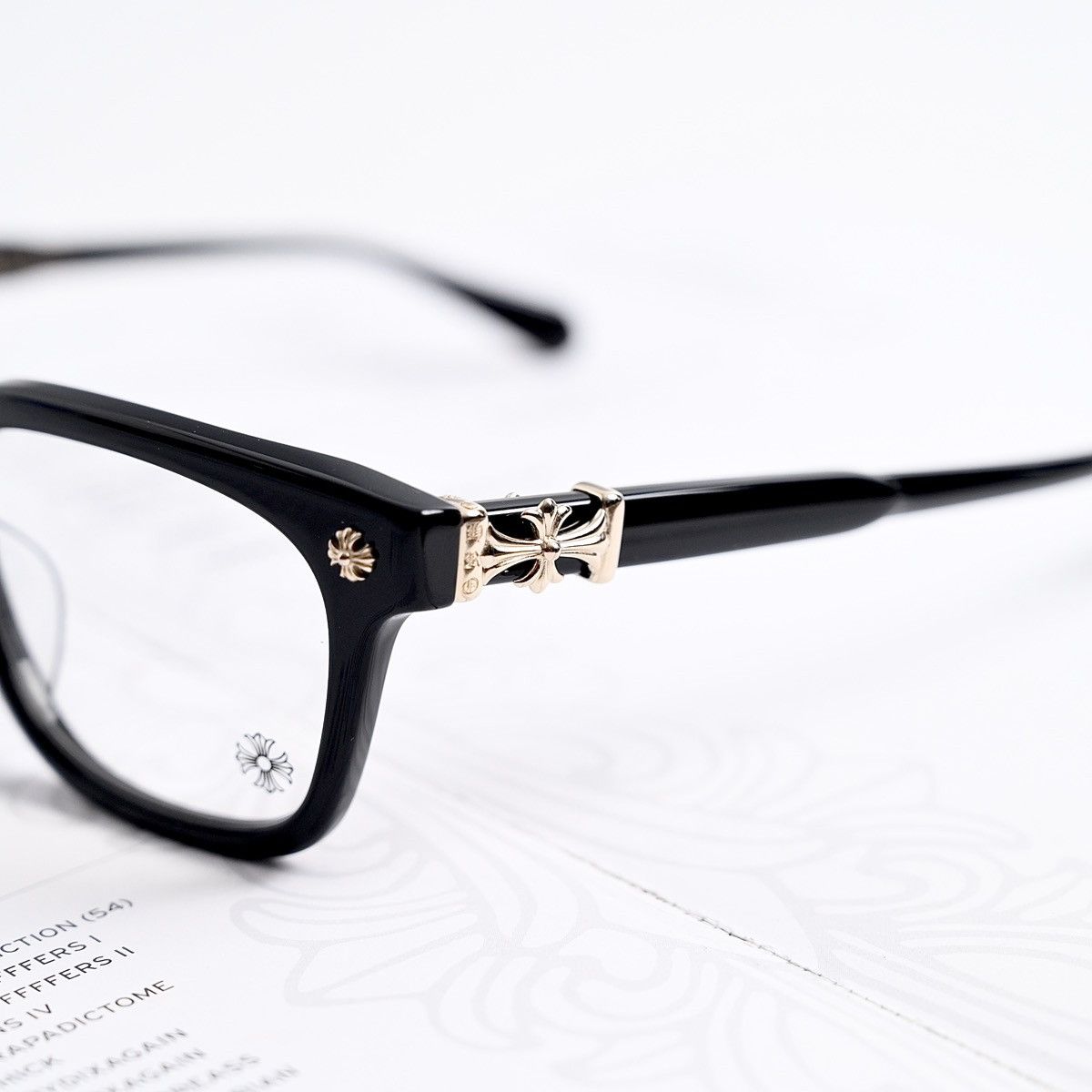 Chrome Hearts CHROME HEARTS COX UCKER BLACK 18K GOLD PLATED GLASSES Size ONE SIZE - 3 Thumbnail