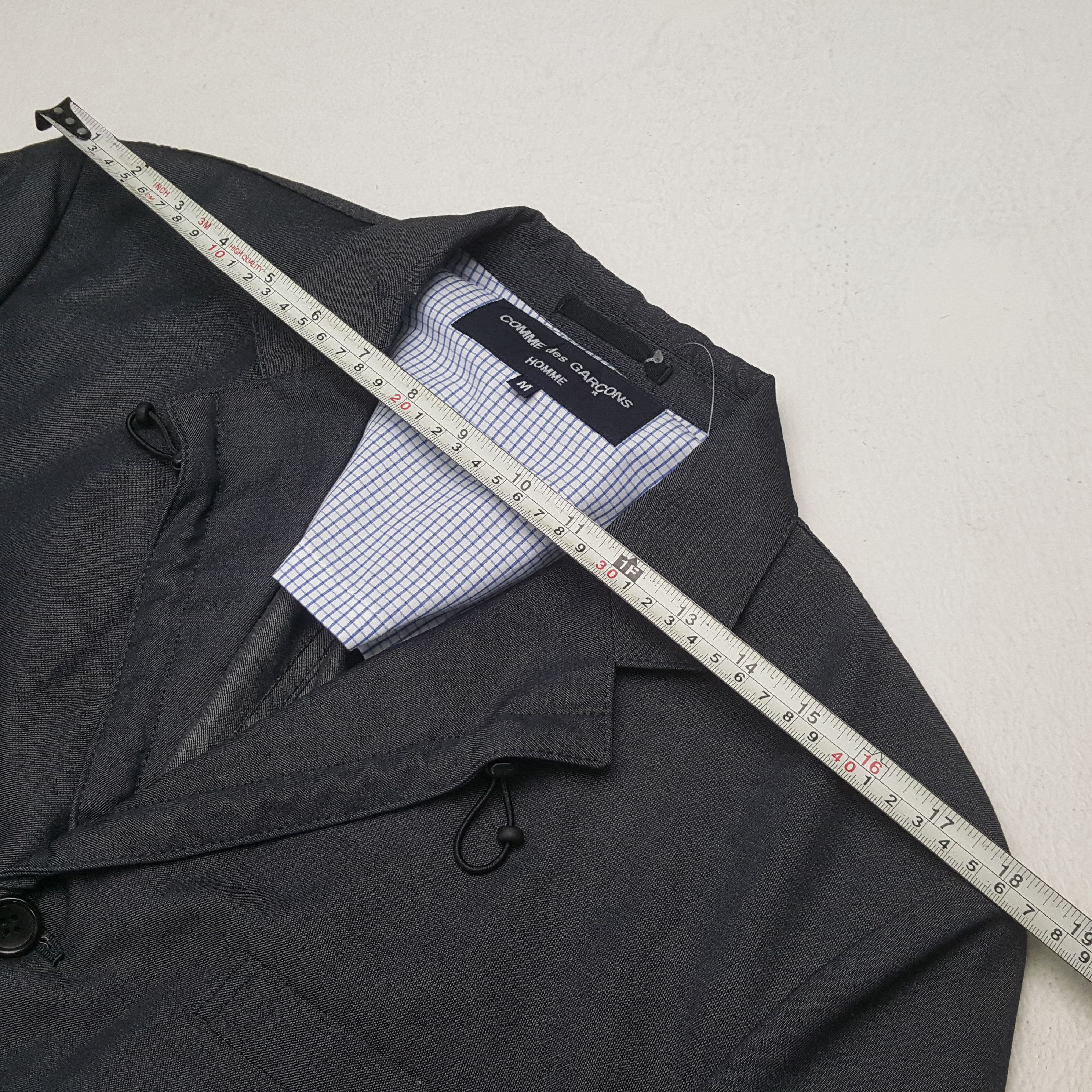 Comme des Garcons Homme Vintage COMME des GARÇONS HOMME Rare Design Blazer c282n28 Size 40S - 8 Thumbnail