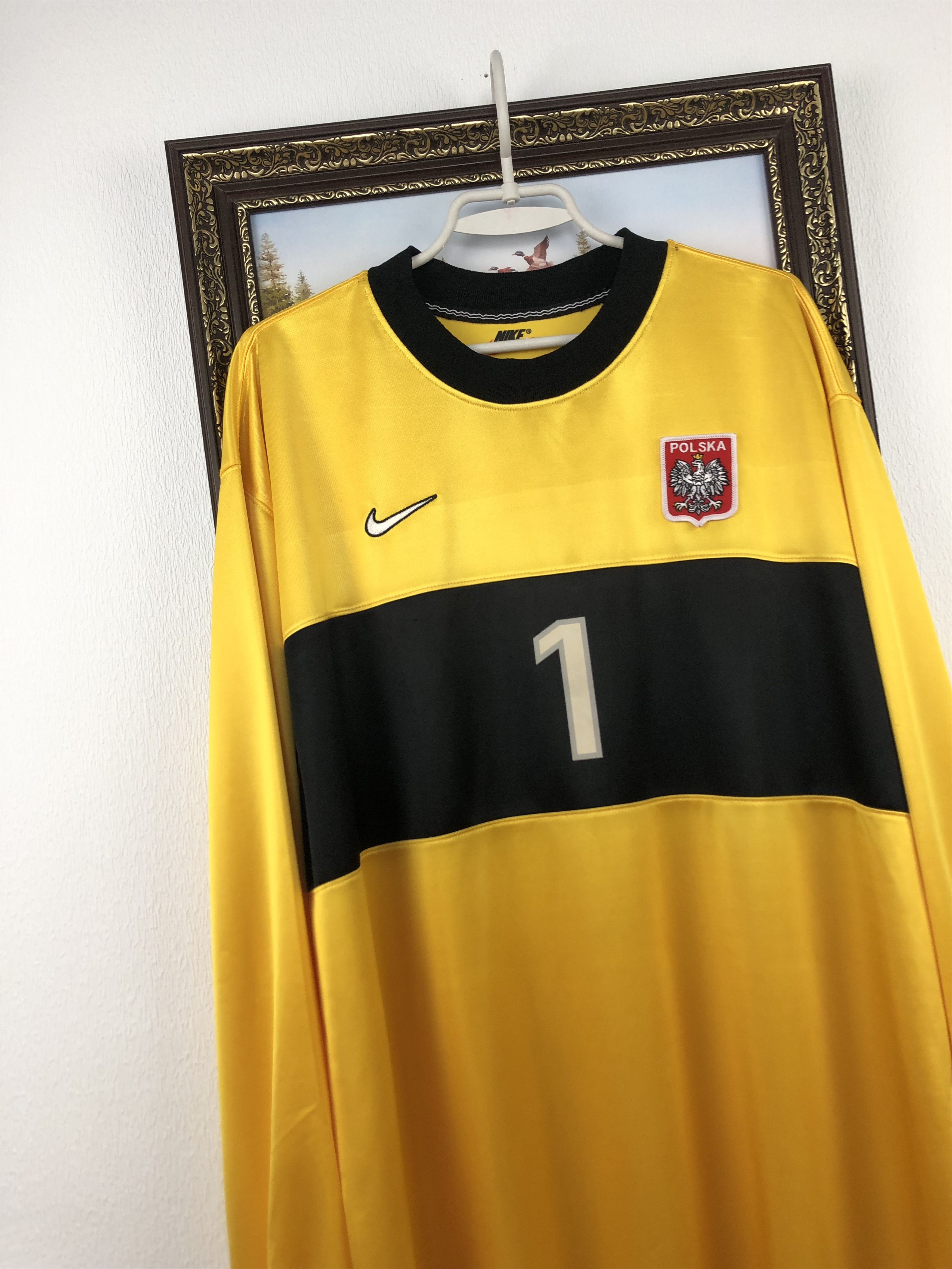 Nike Poland Goalkeeper football shirt 1998 Jersey Rare With Tags Size US XXL / EU 58 / 5 - 3 Thumbnail
