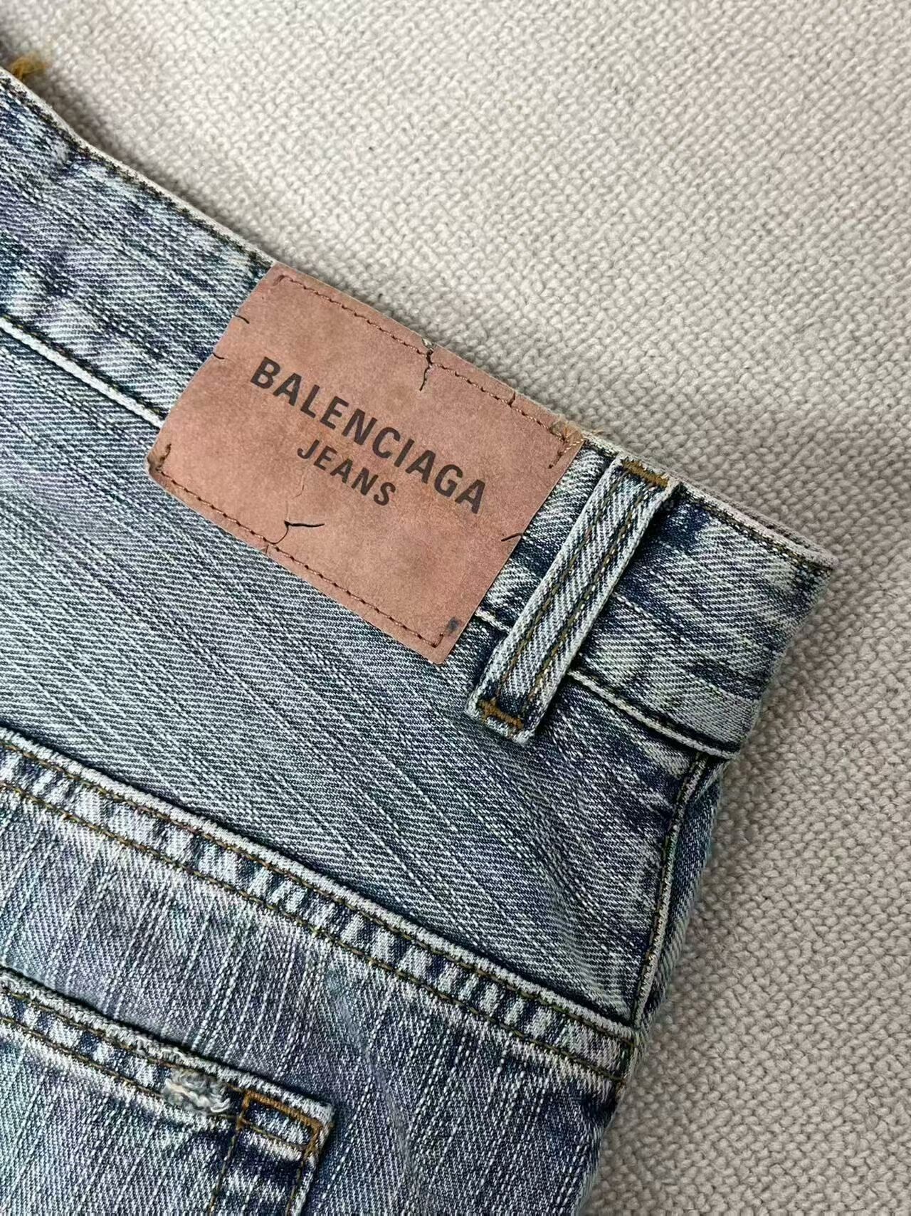 Balenciaga Balenciaga Light Blue Denim Pants XS Size. Size US 26 / EU 42 - 2 Thumbnail