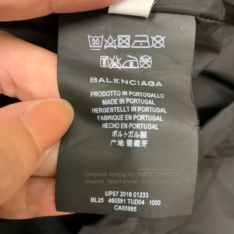 Balenciaga Balenciaga Black Nylon Outdoor Jacket/S Size Size US S / EU 44-46 / 1 - 5 Thumbnail