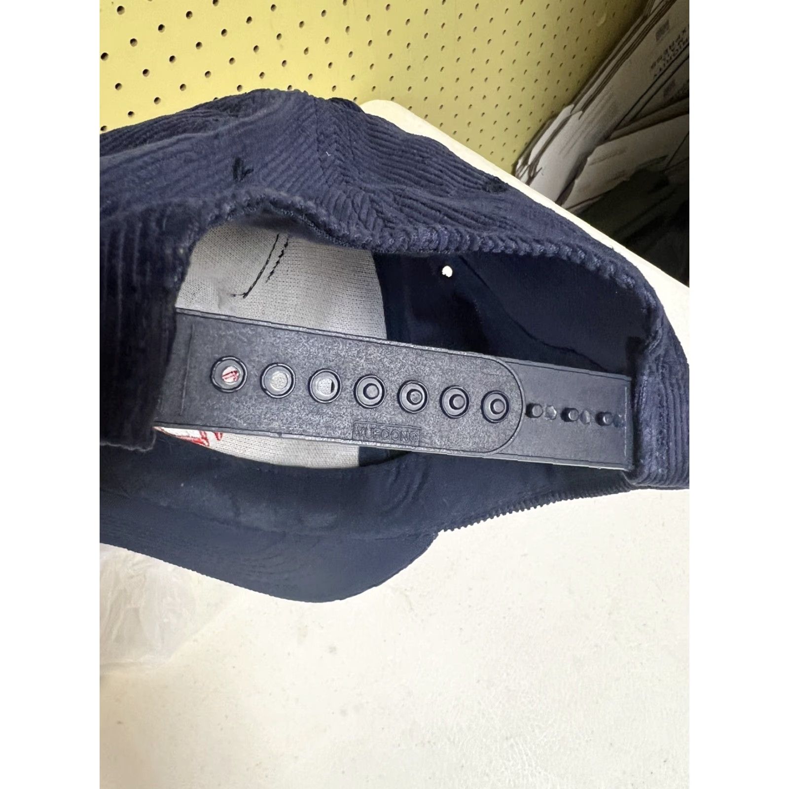 Vintage VINTAGE Woodstock Fire Department Blue Corduroy SnapBack Cap Hat Vermont VT Men Adjustable Blue Hat Baseball Cap Corduroy Size ONE SIZE - 8 Thumbnail