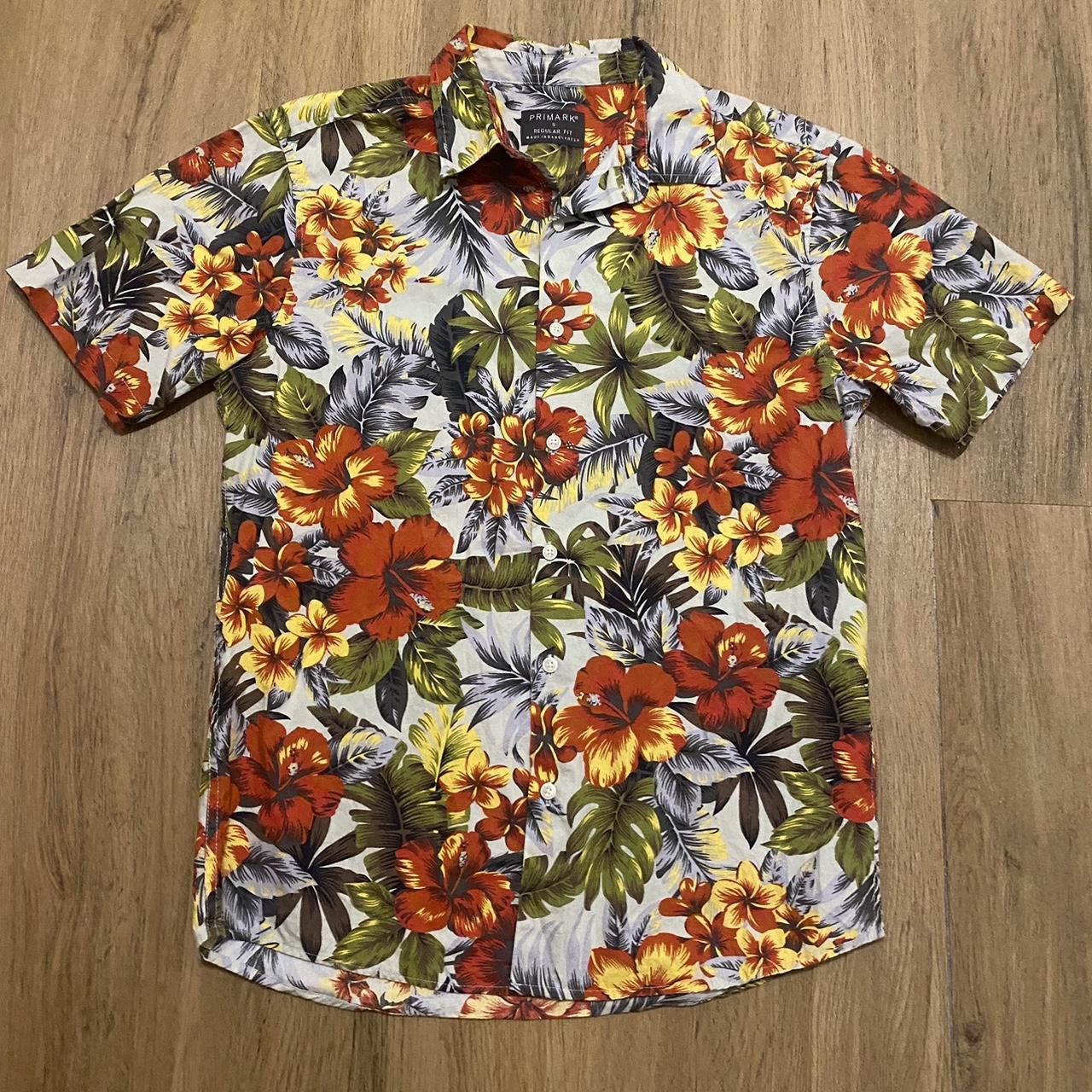 Primark Multicolor floral Hawaiian shirt with short sleeves Size US S / EU 44-46 / 1 - 1 Thumbnail