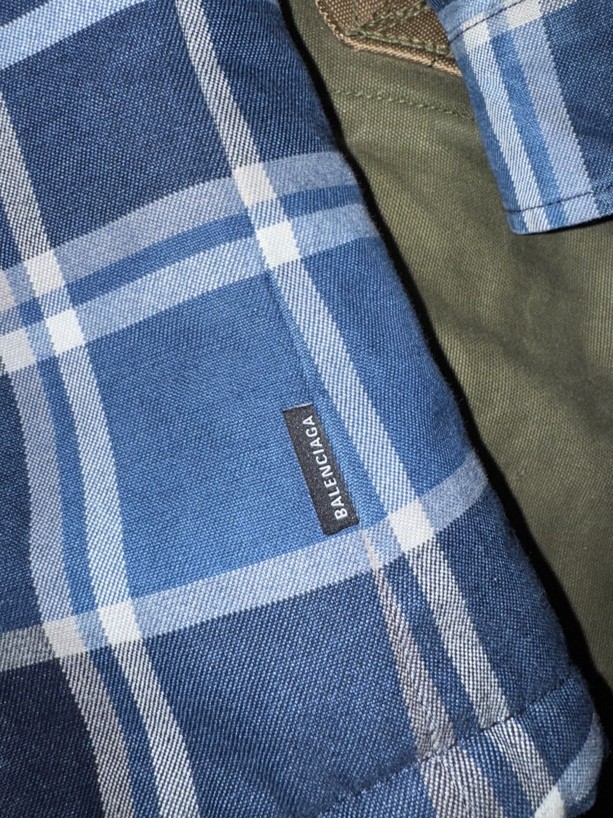 Balenciaga Balenciaga oversized flannel shearling shirt jacket Size US XL / EU 56 / 4 - 6 Thumbnail