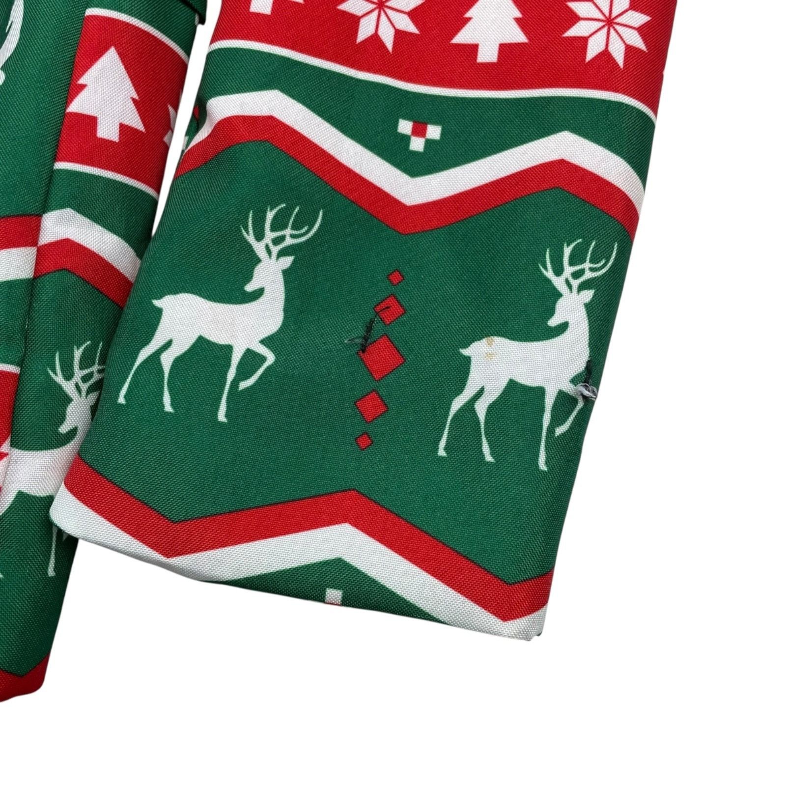 Other Suitmeister Men's Ugly Christmas Blazer Red/White/Green Rein Size 38R - 13 Thumbnail