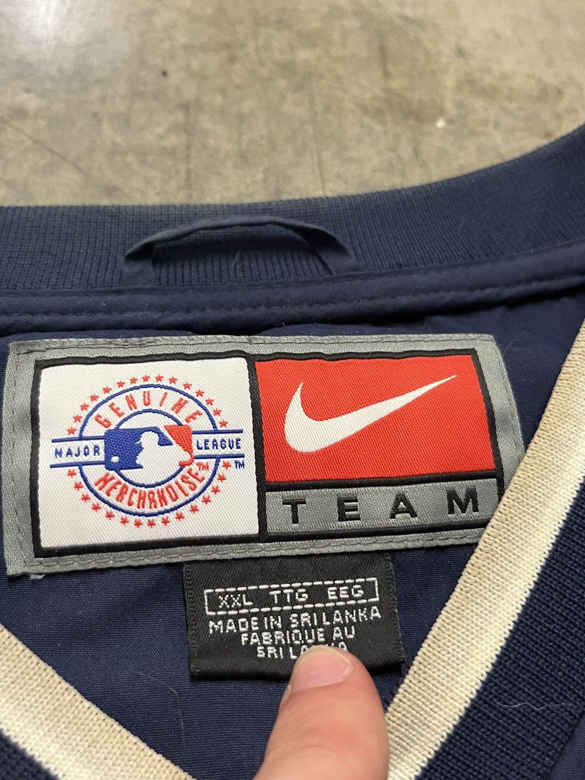 Vintage NY Yankees vintage Nike center swoosh pull over rare sports Size US XXL / EU 58 / 5 - 6 Thumbnail