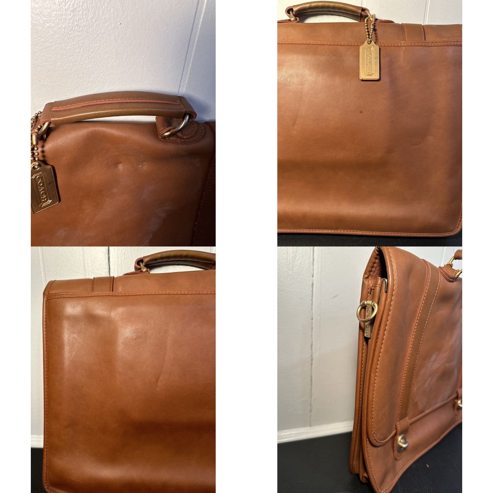 Coach VTG Coach Travel Bag / Briefcase / Leather Bag / Business Luggage - Brown - Large - Men - Vintage Size ONE SIZE - 8 Thumbnail