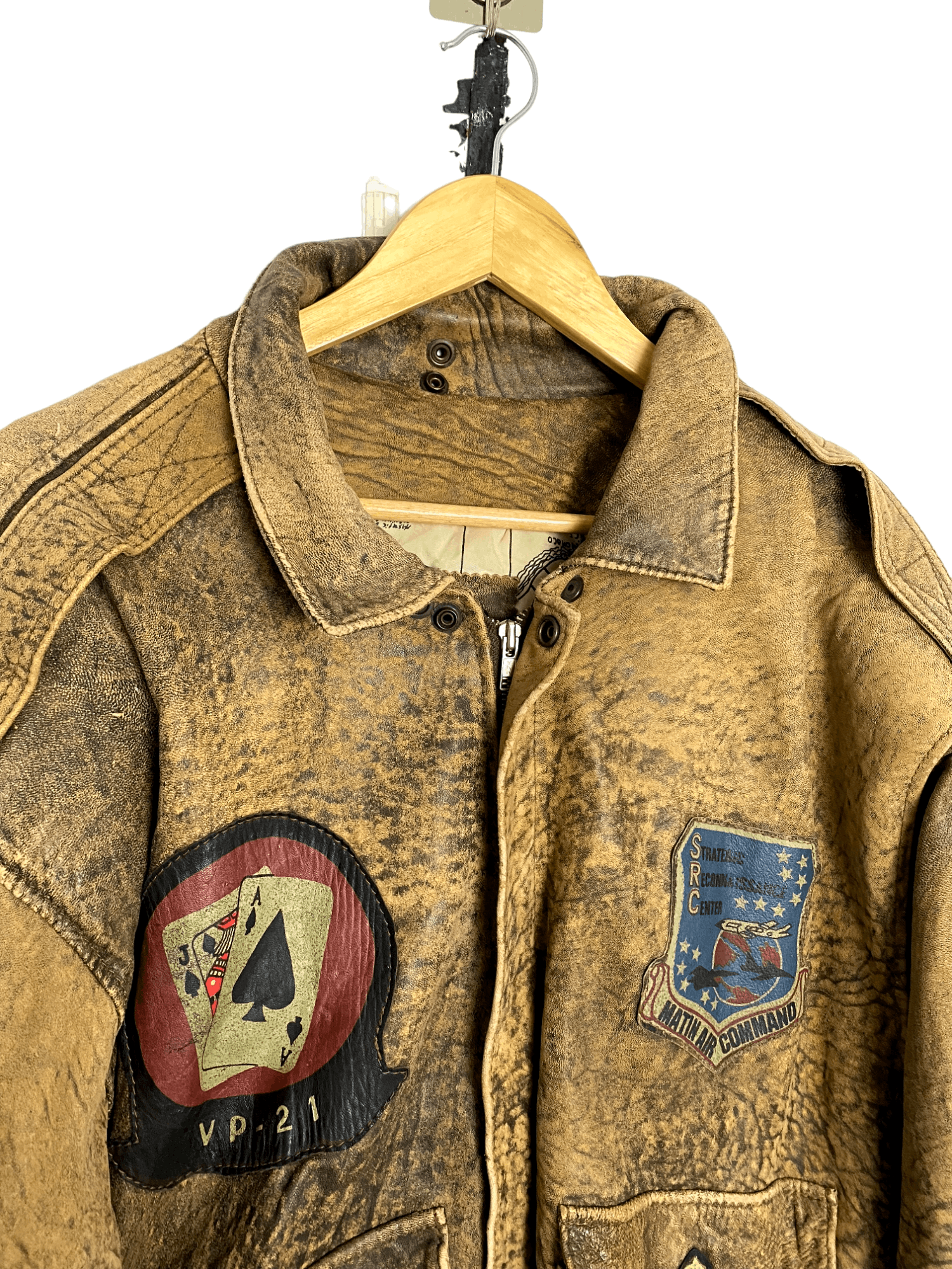 Vintage 🔥Vintage Leather Jacket Matin Air Commmand🔥 Size US L / EU 52-54 / 3 - 7 Thumbnail