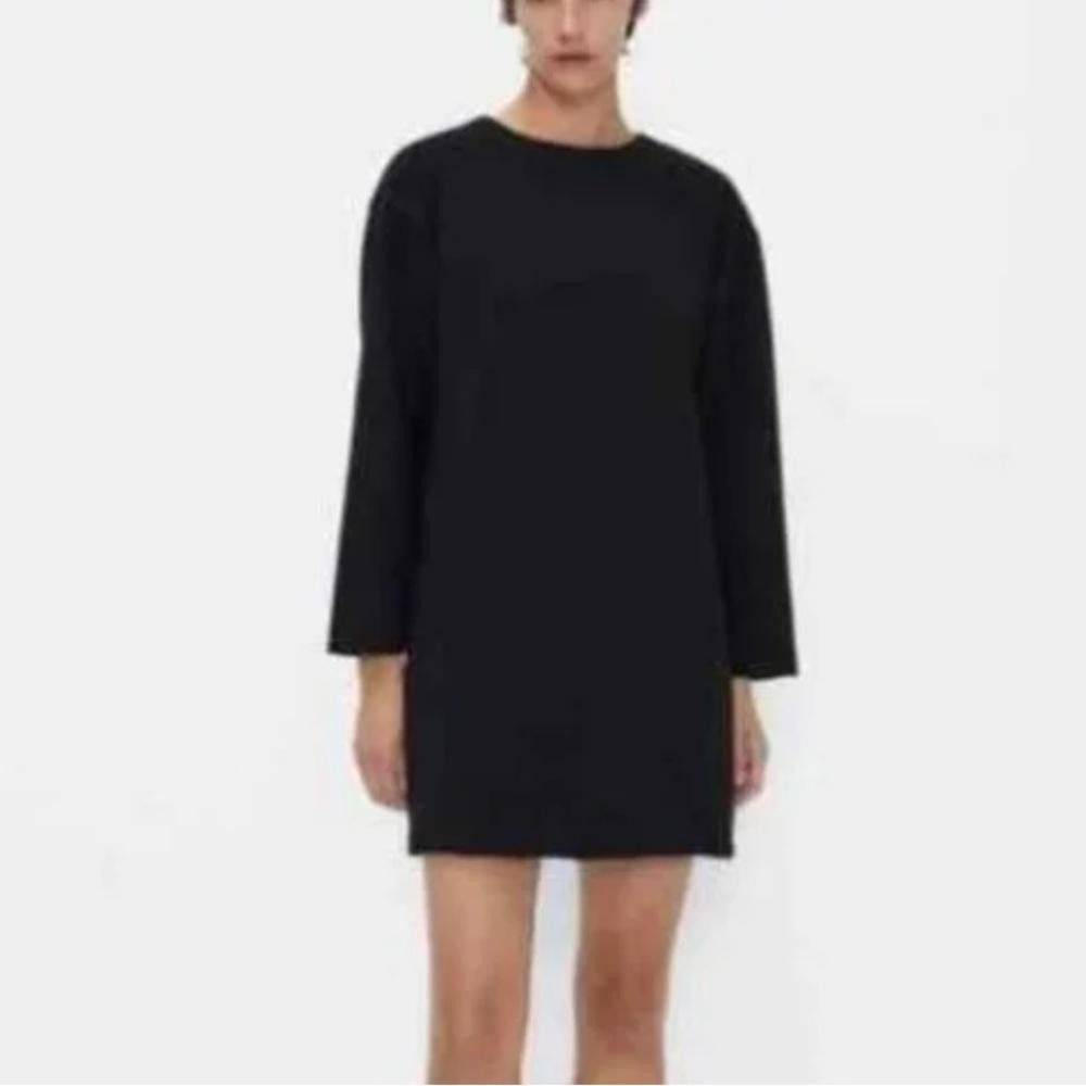 Zara Zara l Black Open Back Shift Dress Small Size S / US 4 / IT 40 - 1 Thumbnail