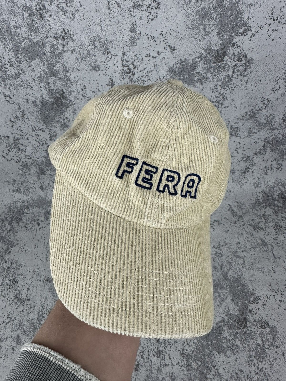 Fera Fera Corduroy Cream Cap Seek Your Wild Vintage Y2K Size ONE SIZE - 1 Thumbnail