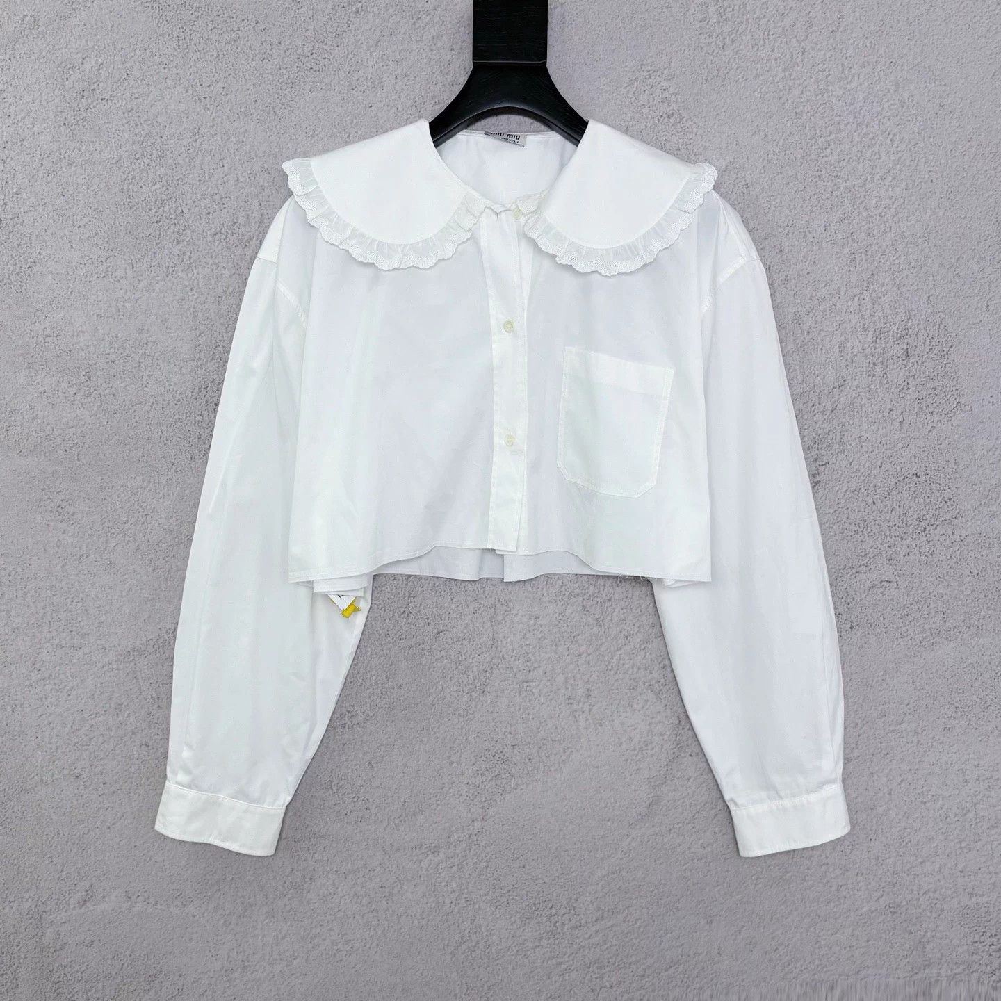 Miu Miu Miu Miu Petal Collar Back Logo Shirt 42 Size M / US 6-8 / IT 42-44 - 1 Thumbnail